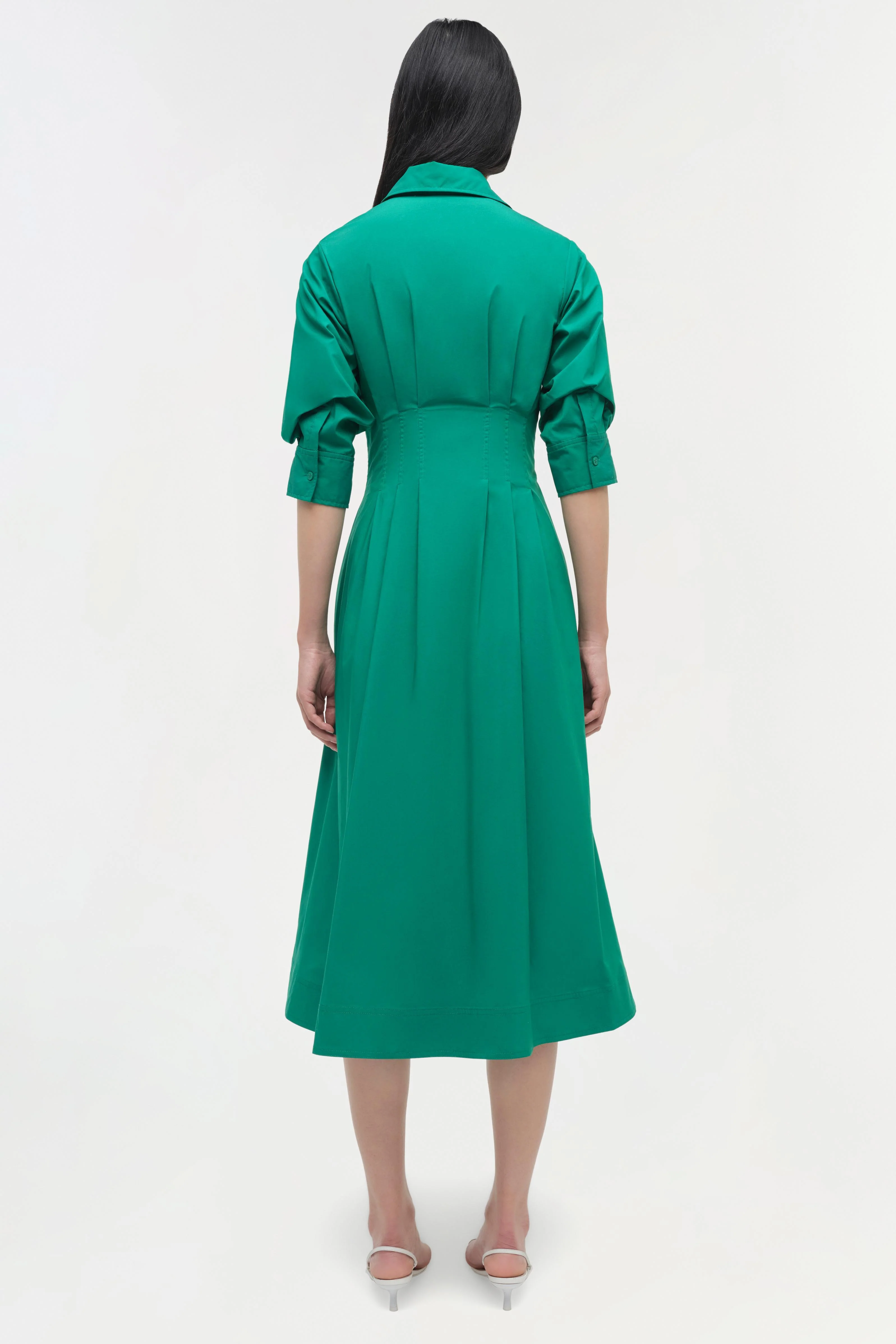 Jazz Cotton Pintuck Midi Dress - Image 5