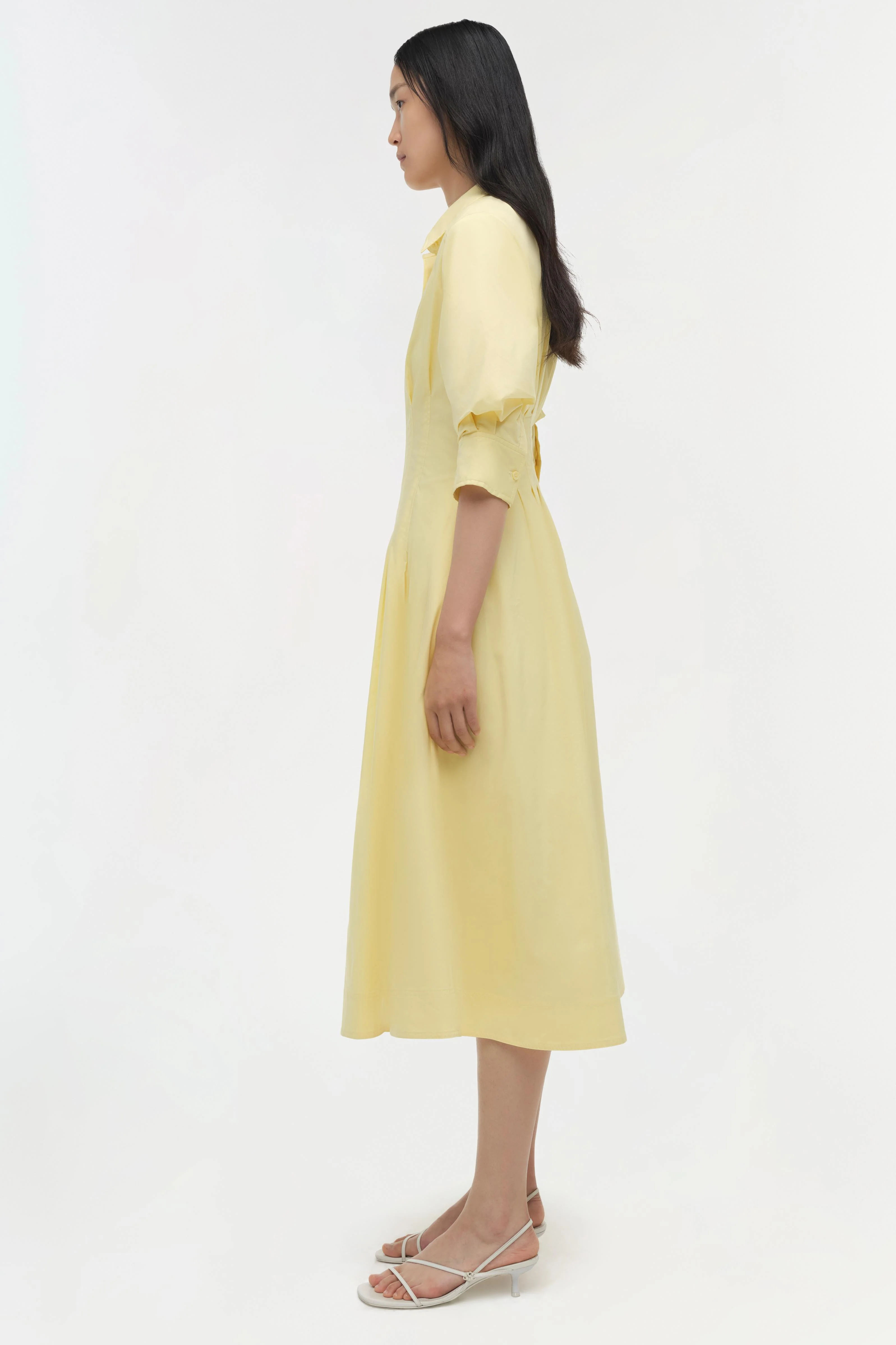 Jazz Cotton Pintuck Midi Dress - Image 4