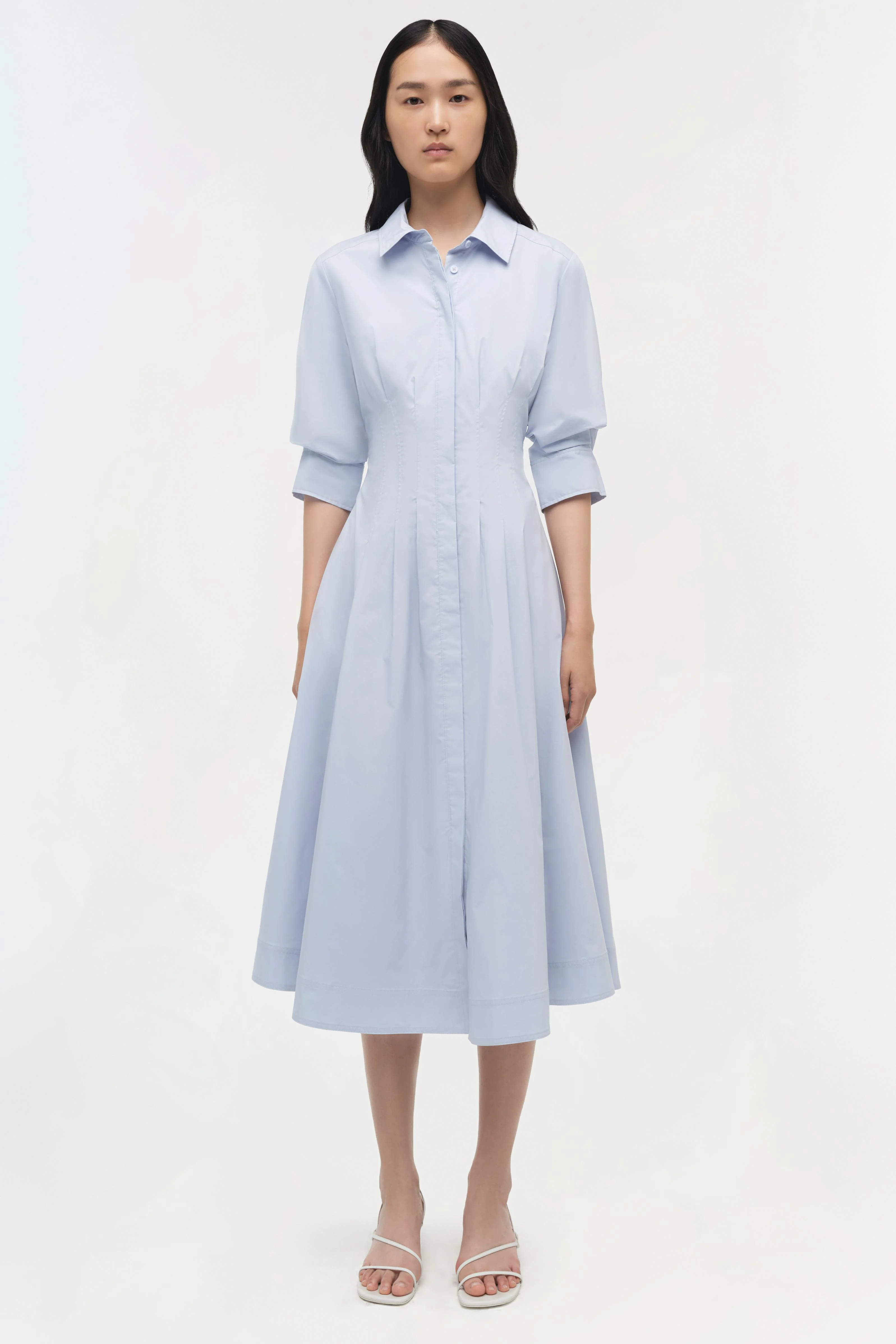 Jazz Cotton Pintuck Midi Dress - Image 6