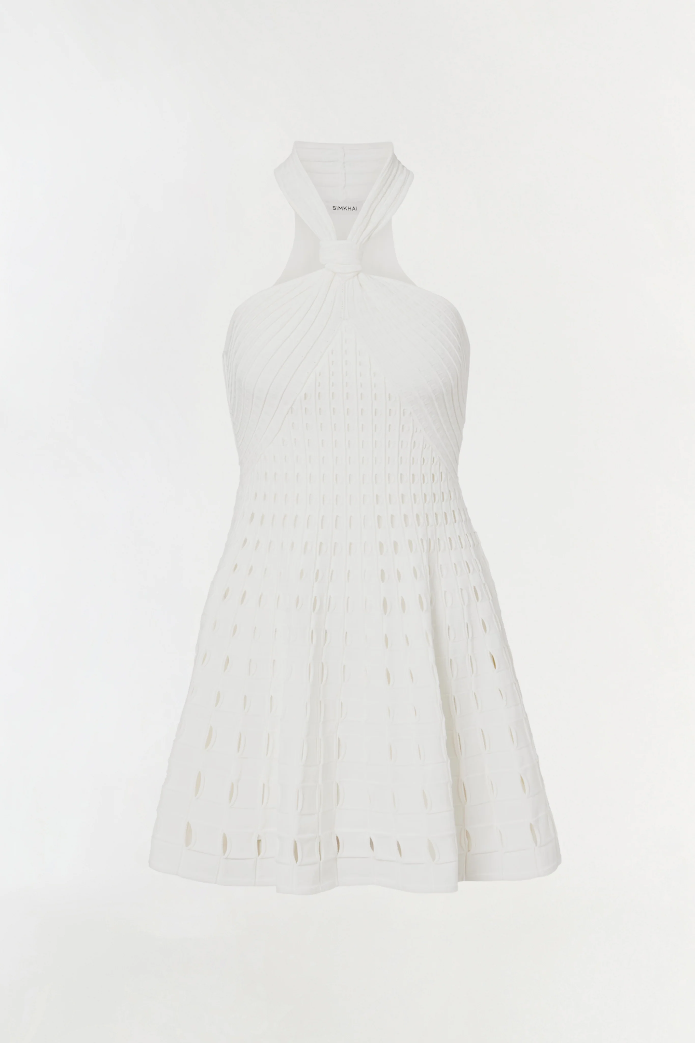 Jenna Eyelet Knit Mini Dress