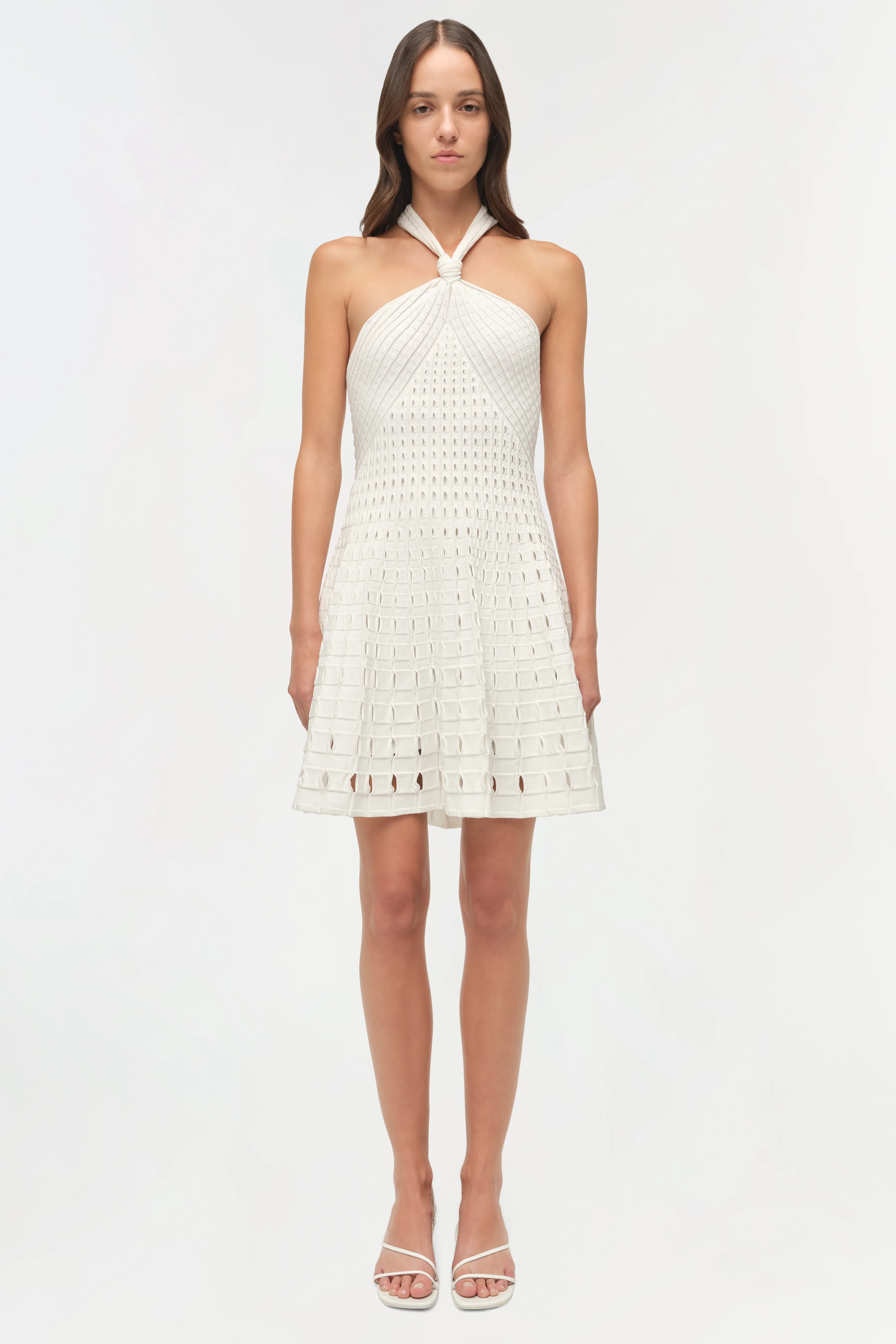Jenna Eyelet Knit Mini Dress - Image 7