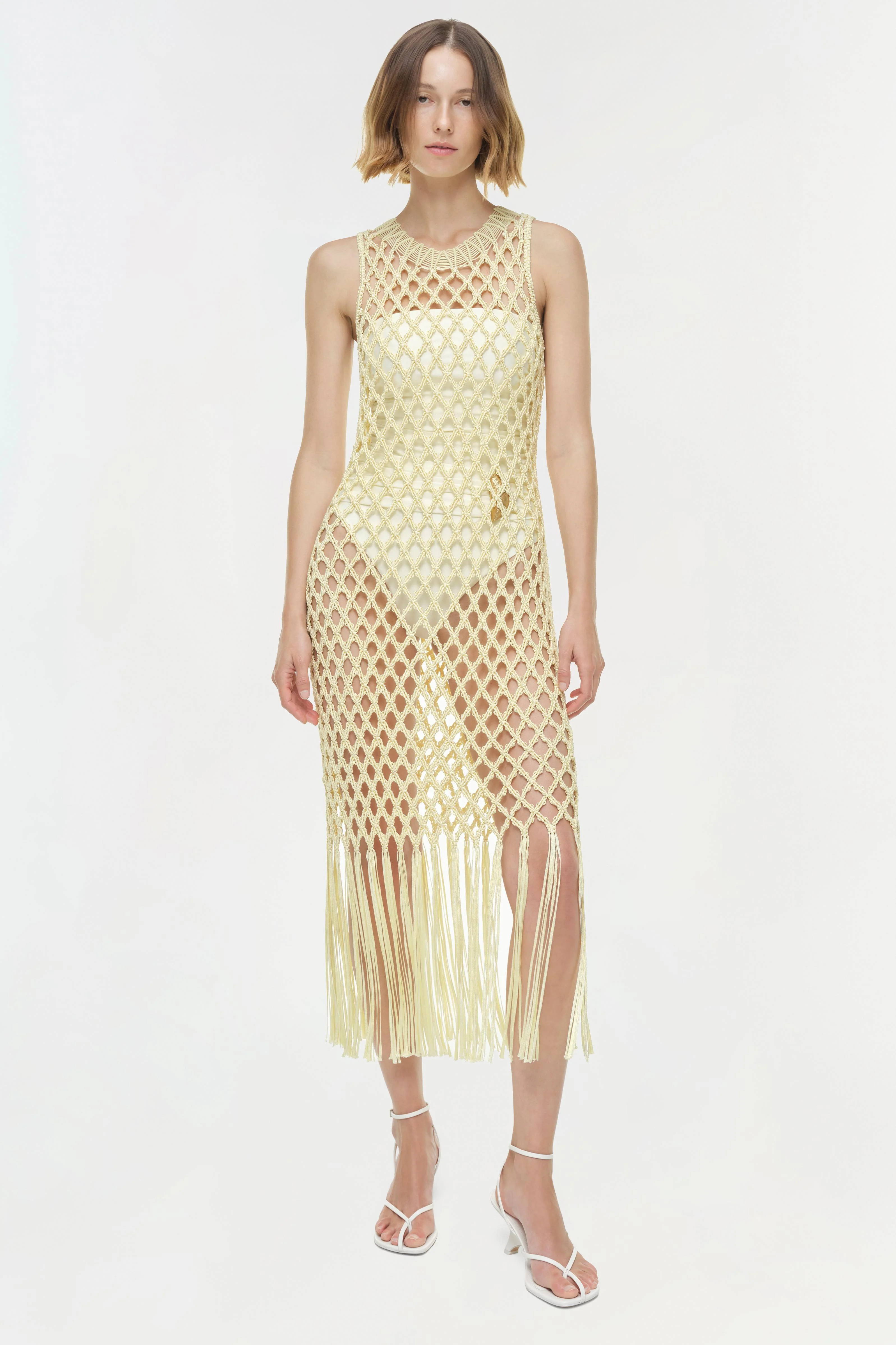 Jensen Macrame Midi Dress - Image 3