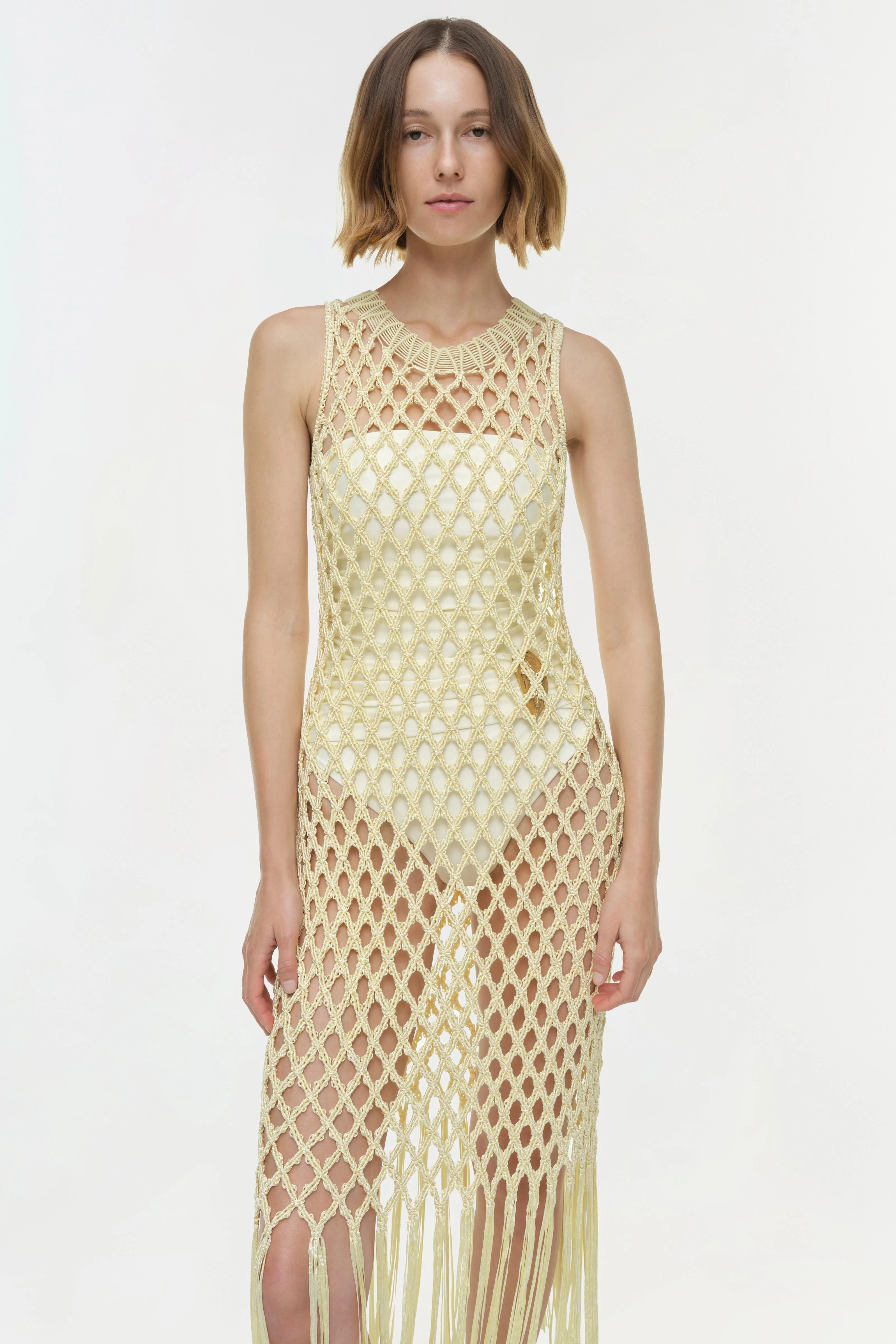 Jensen Macrame Midi Dress - Image 4