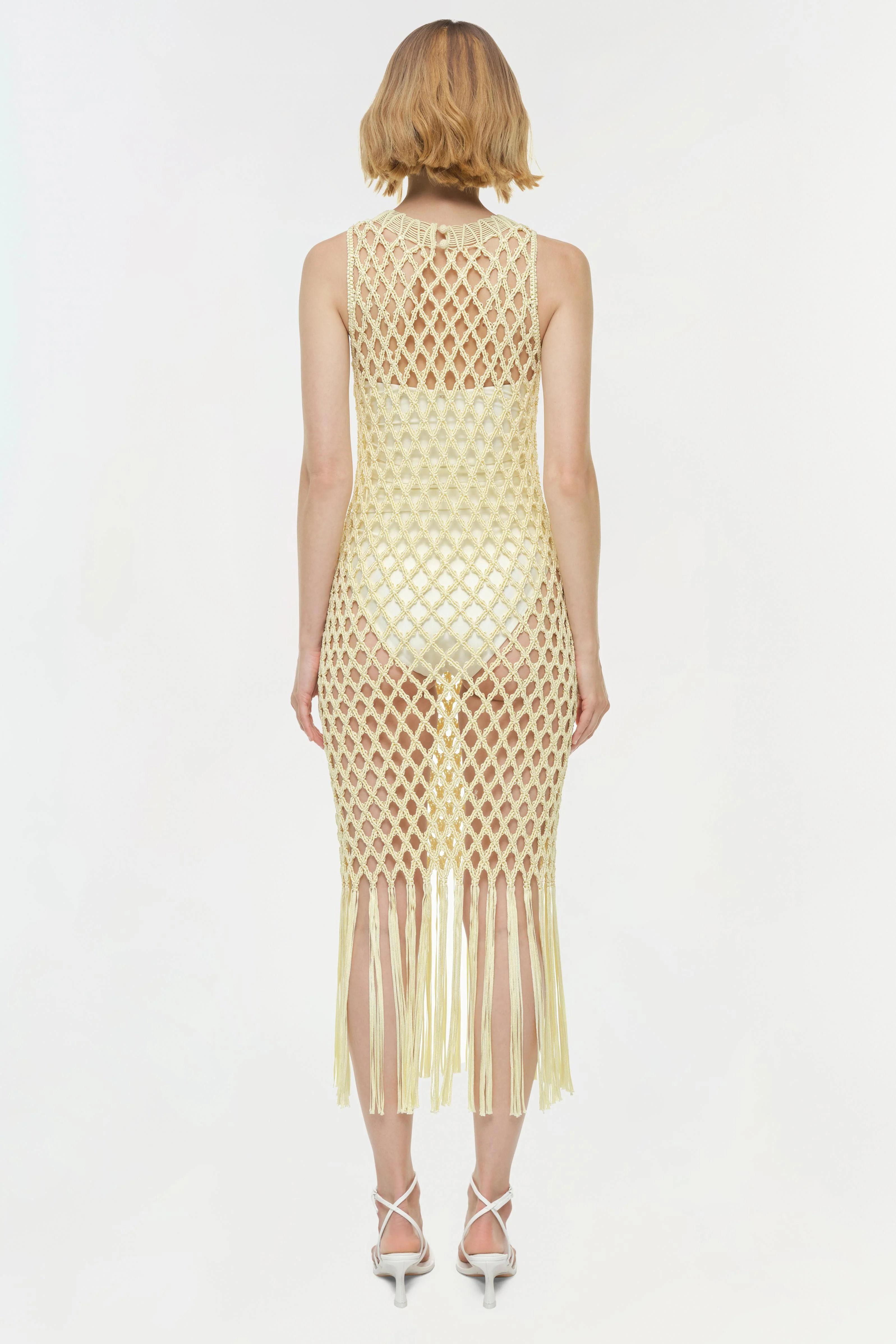 Jensen Macrame Midi Dress - Image 6