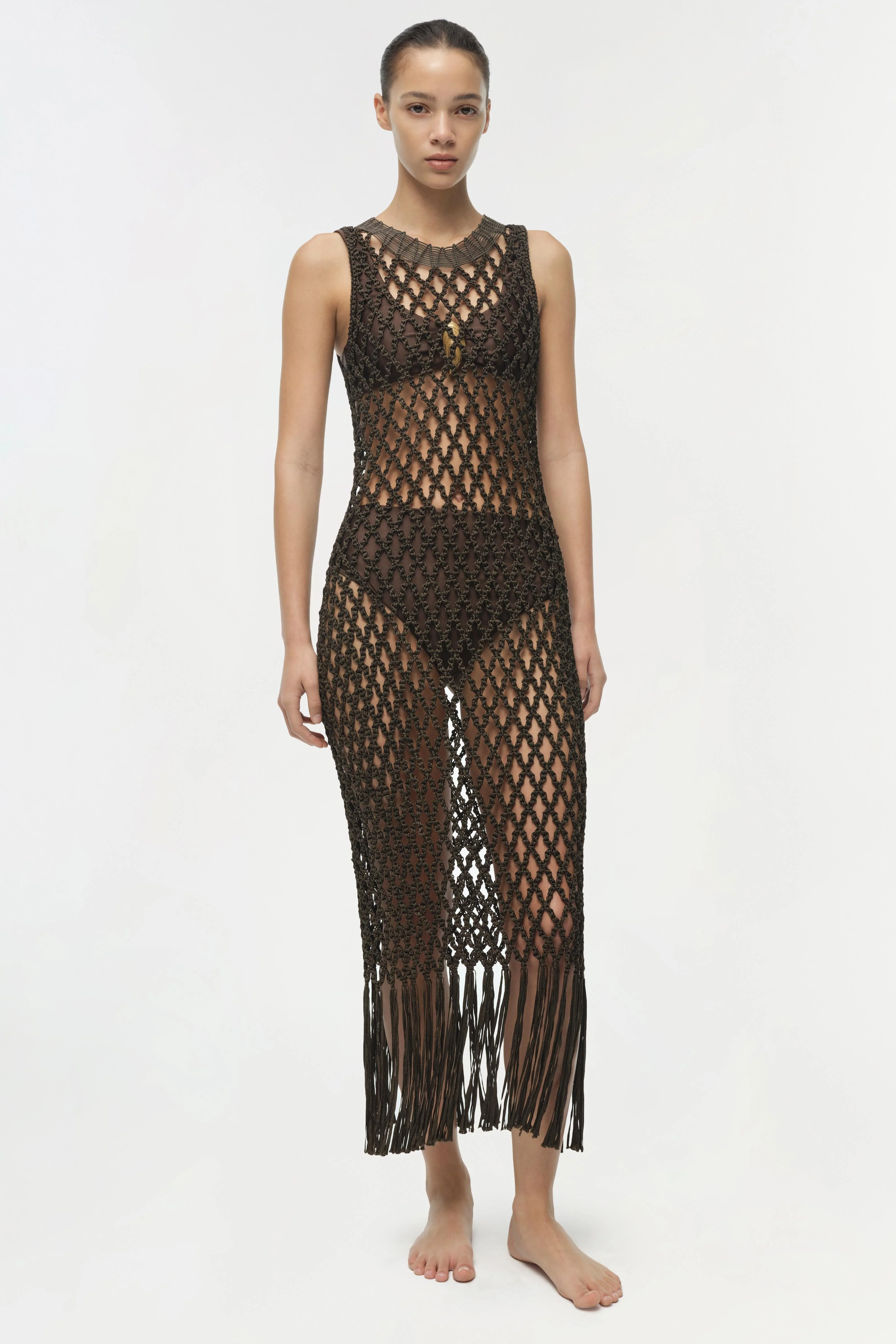 Jensen Macrame Midi Dress - Image 3