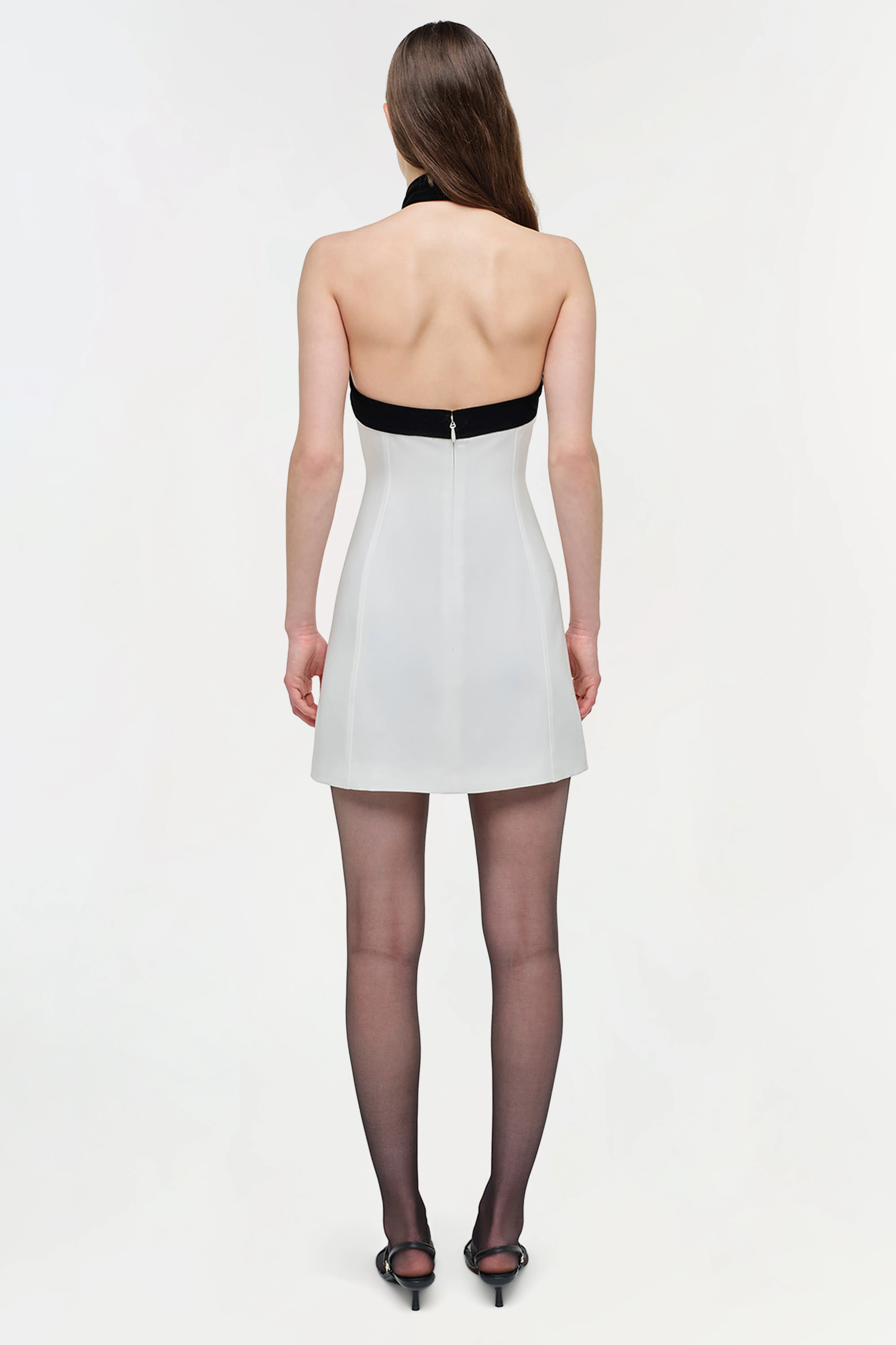 Jolie Velvet Tie Mini Dress - Image 5