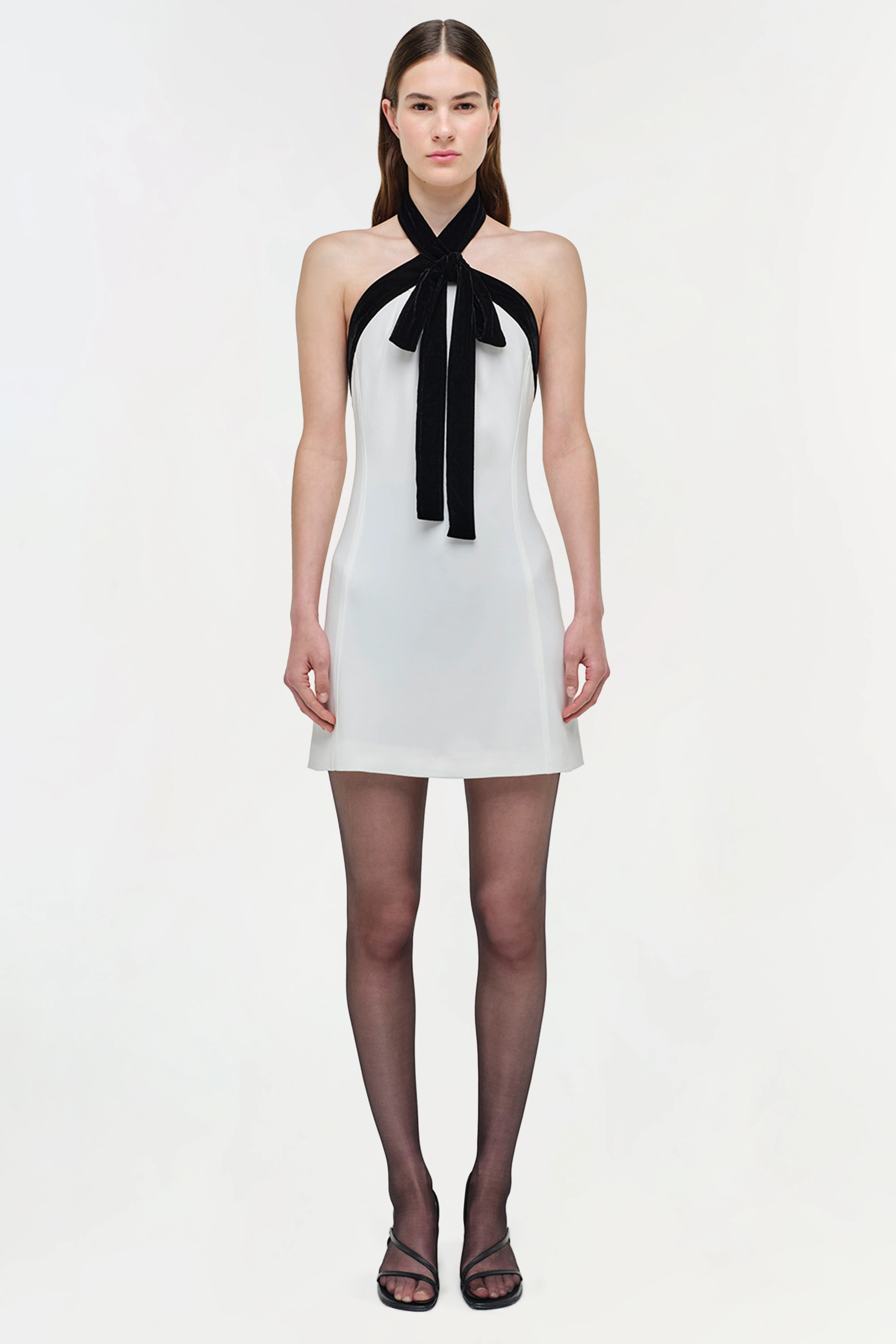 Jolie Velvet Tie Mini Dress - Image 6