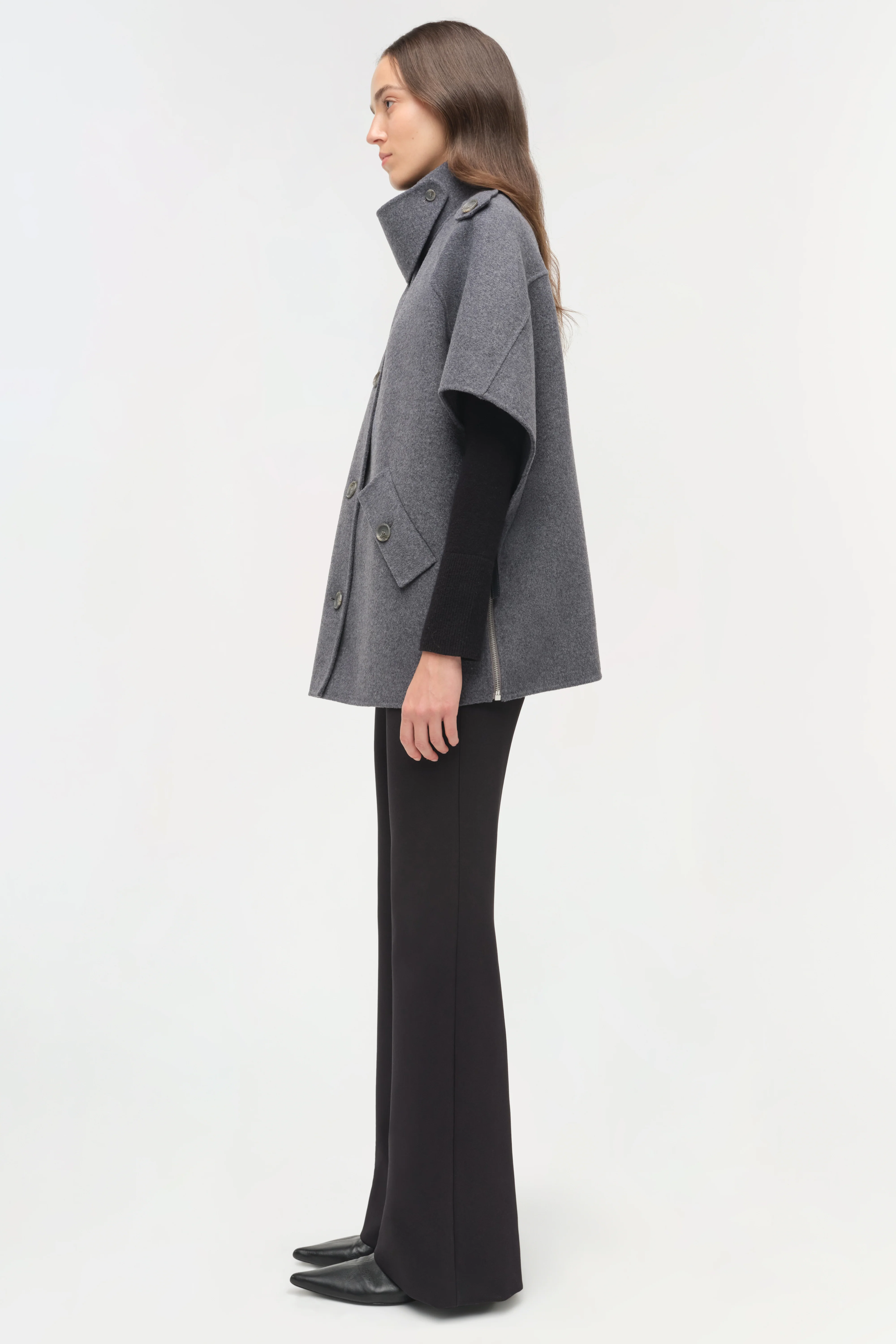 Jones Wool Cape Jacket - Image 5