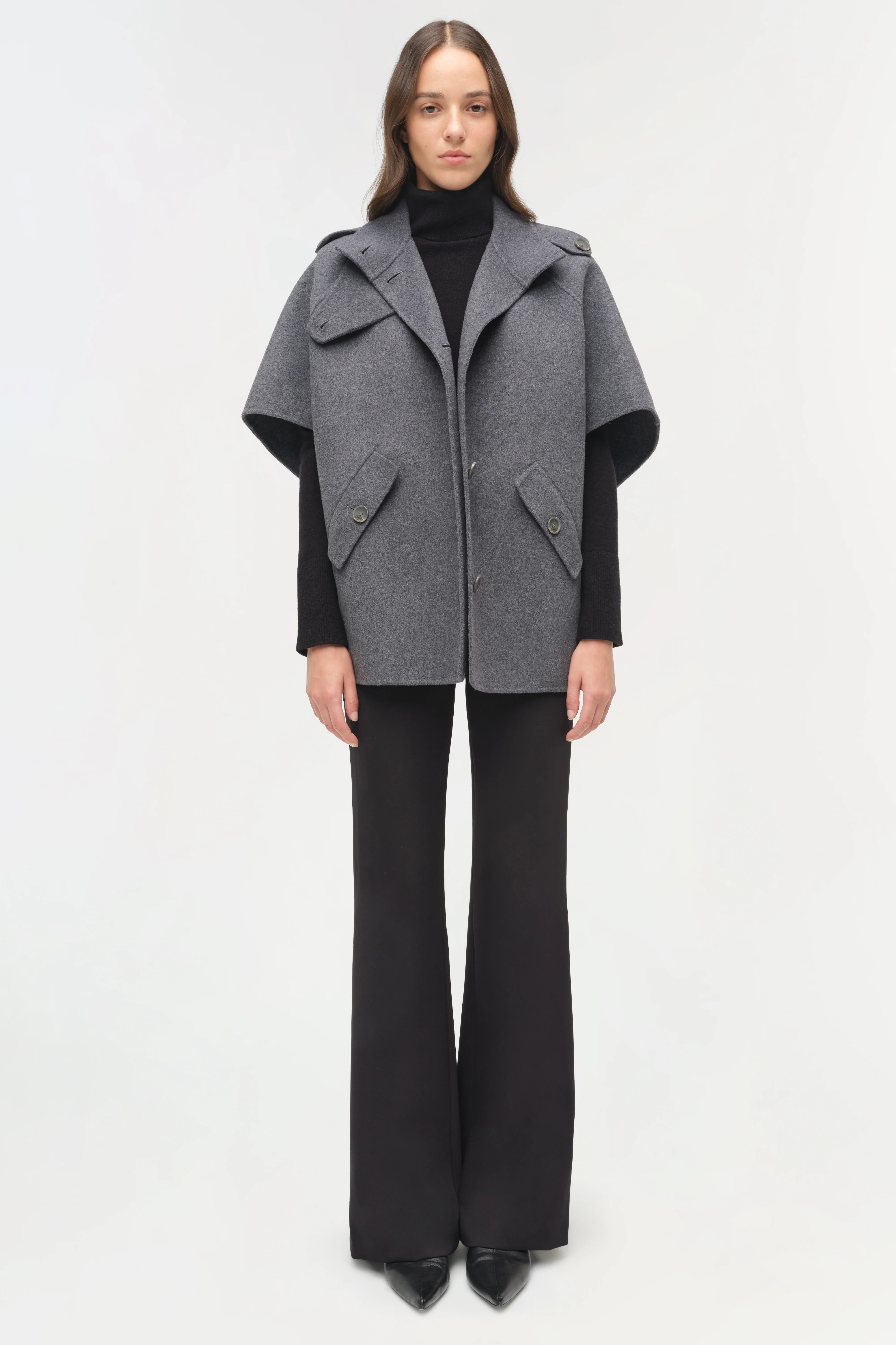 Jones Wool Cape Jacket - Image 8