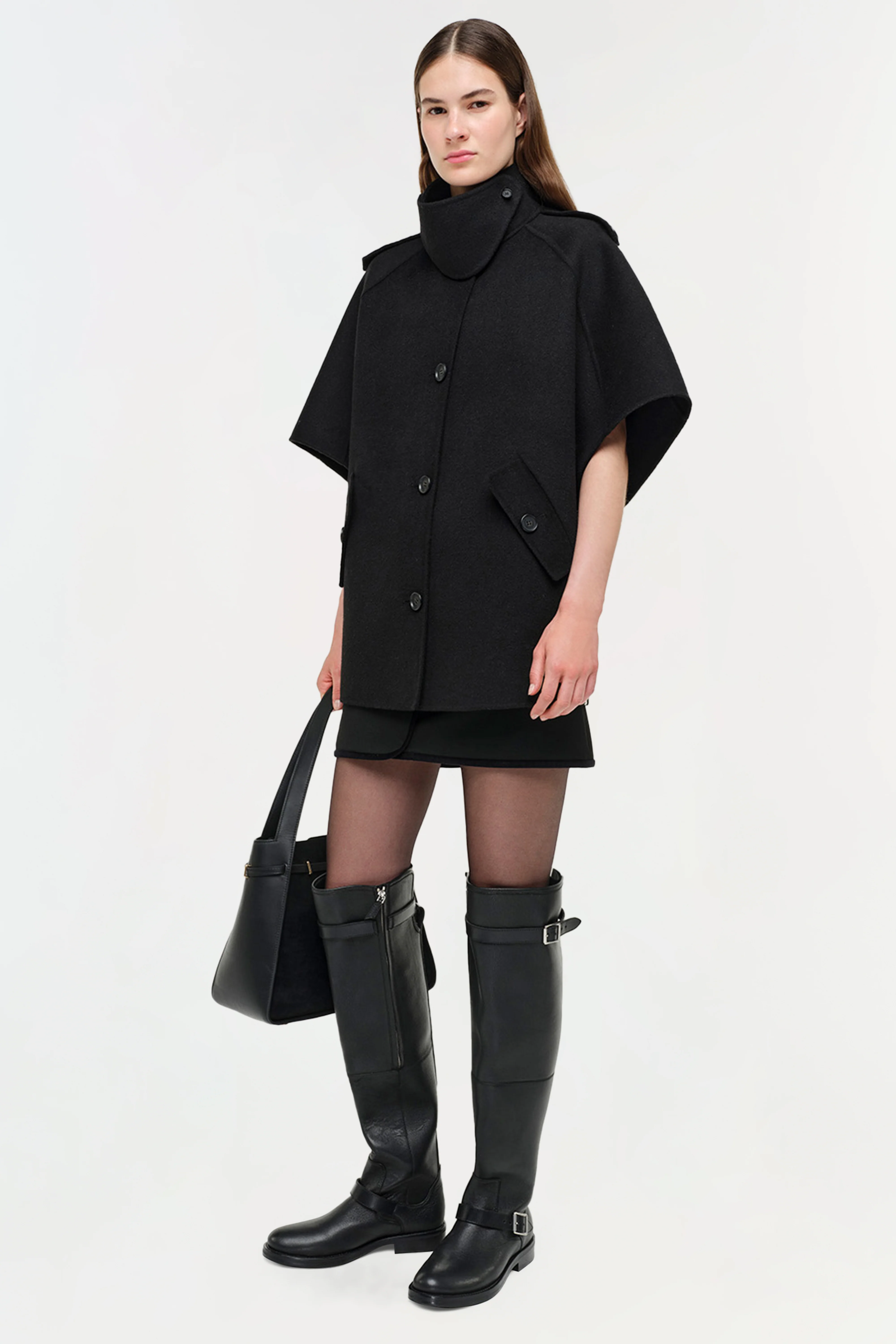 Jones Wool Cape Jacket - Image 2