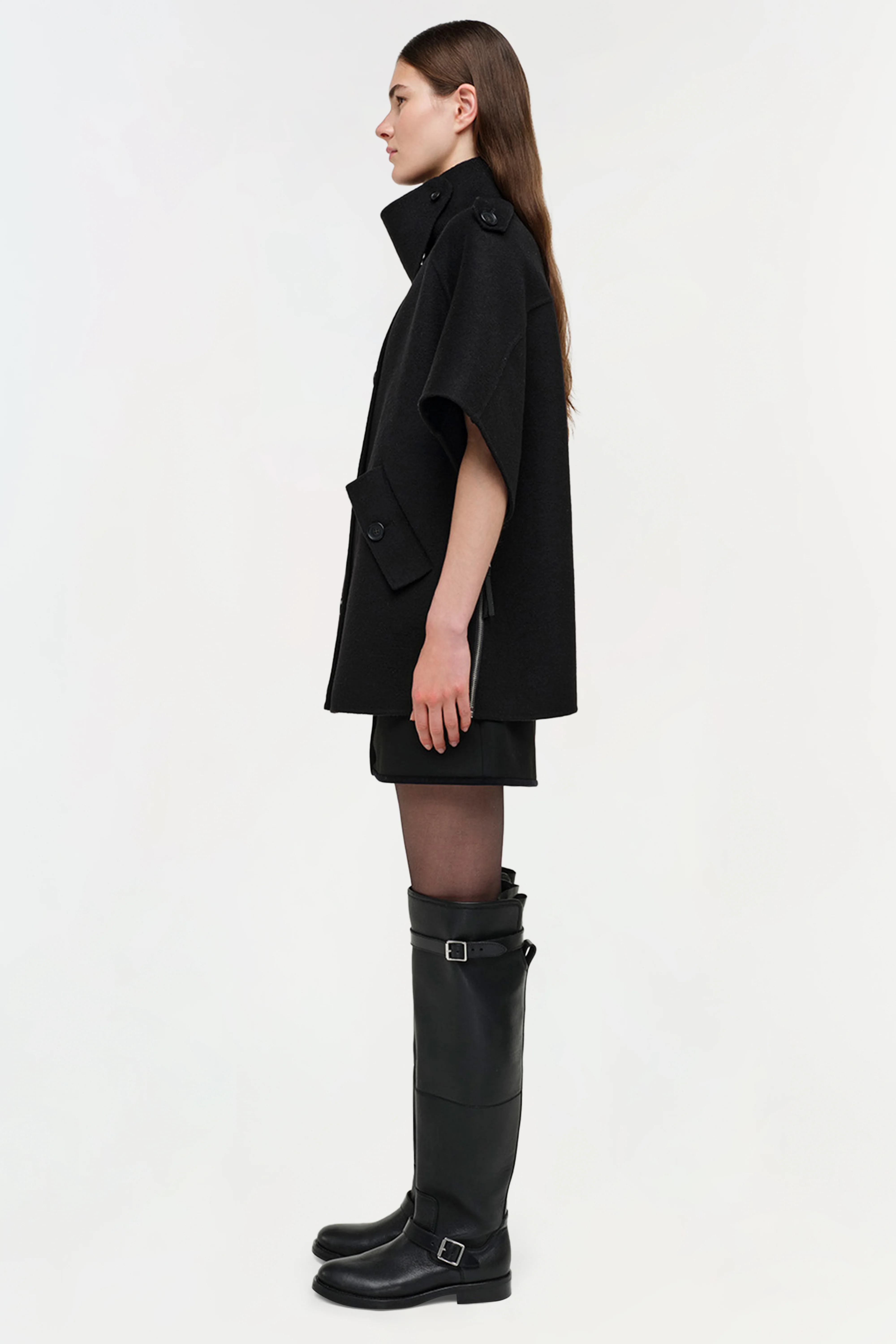 Jones Wool Cape Jacket - Image 3
