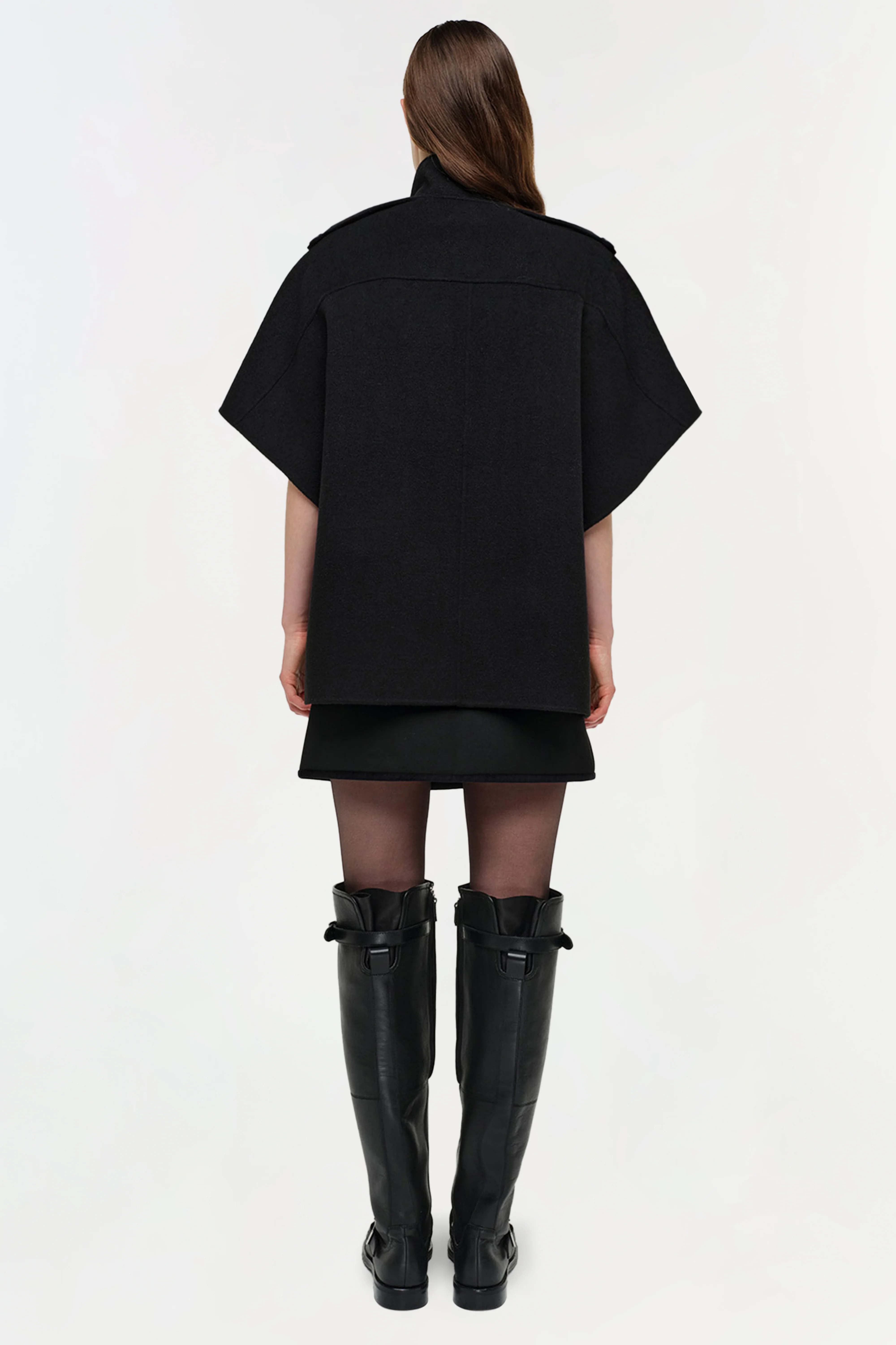 Jones Wool Cape Jacket - Image 4