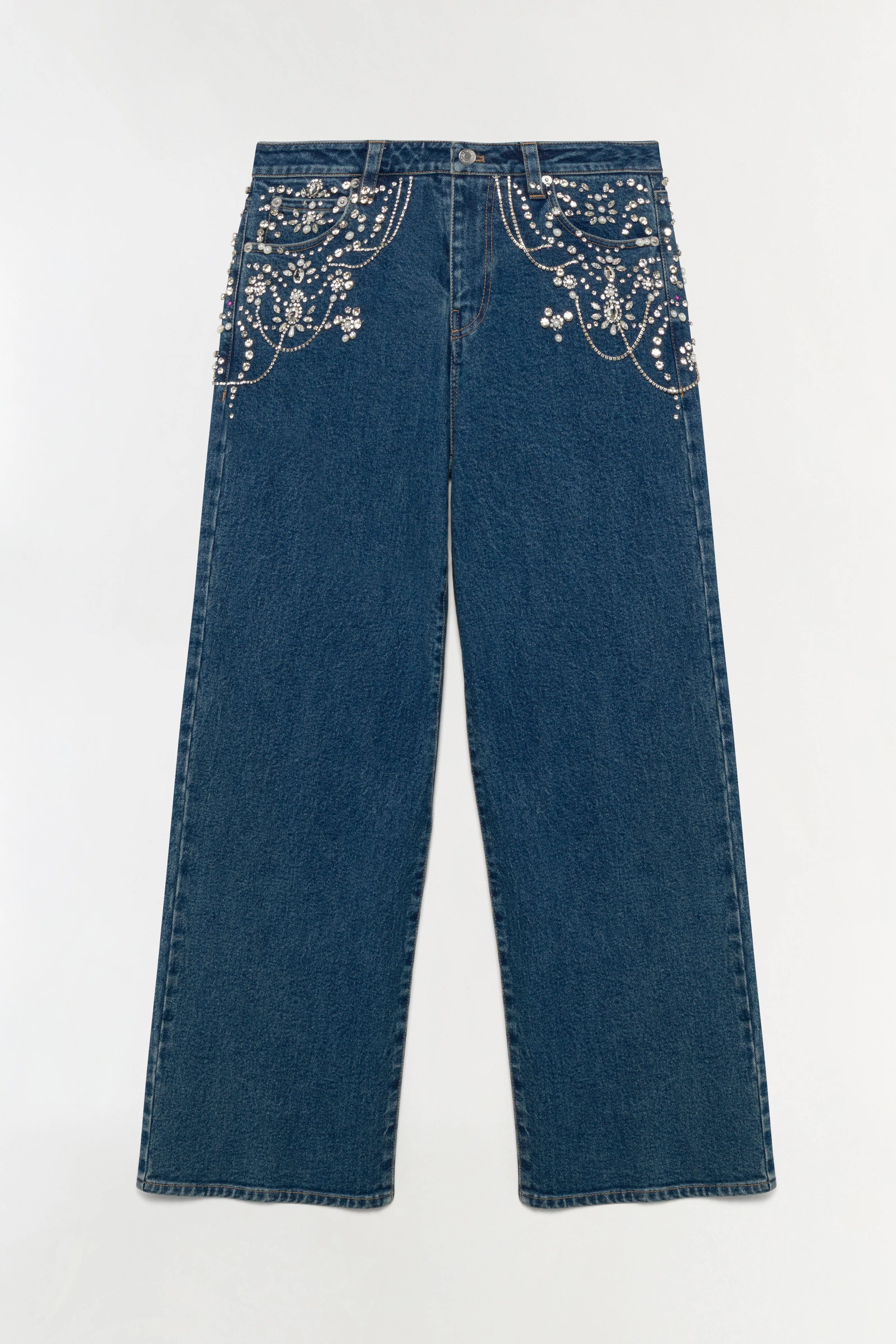 Jude Embellished Crop Jean