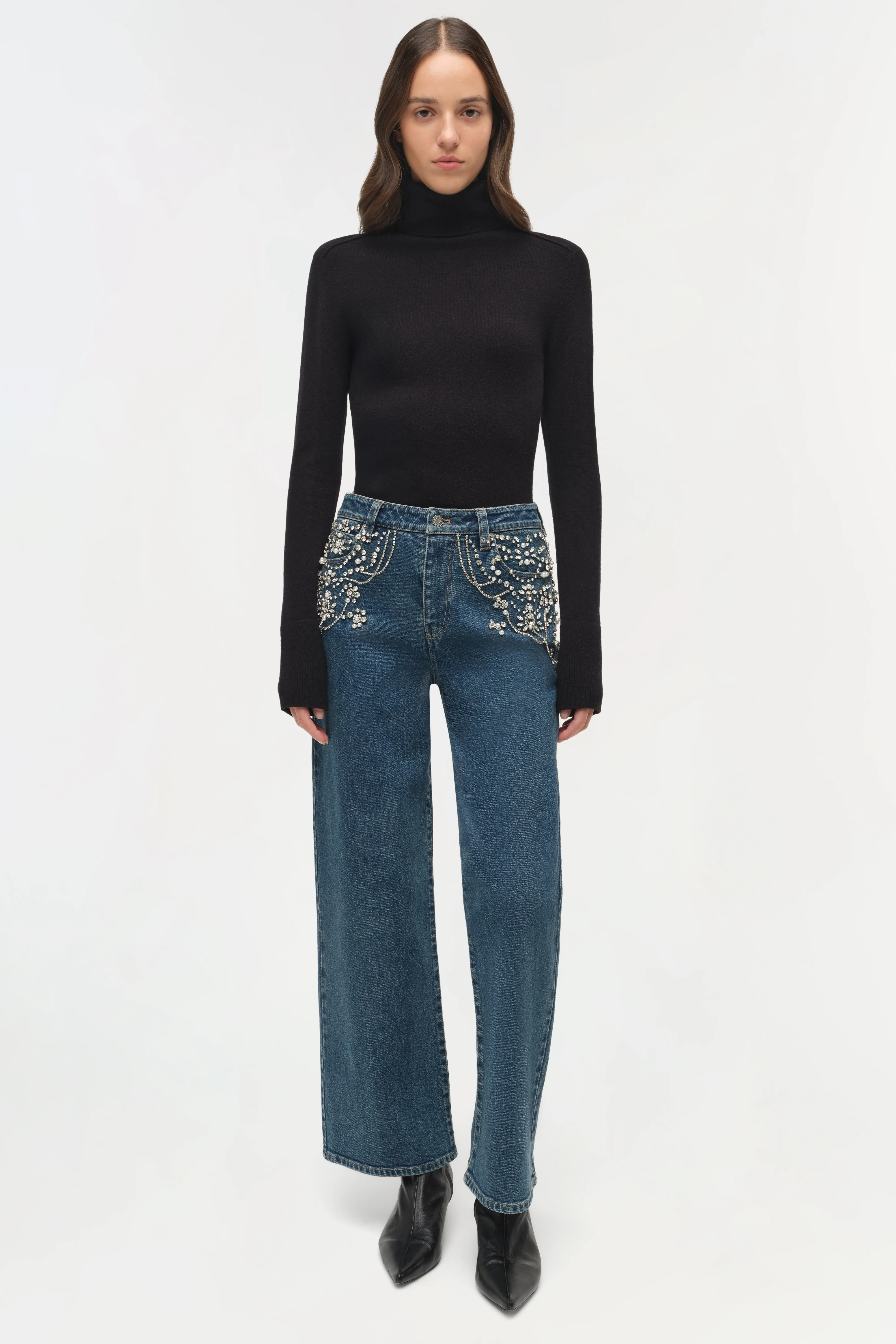 Jude Embellished Crop Jean - Image 2