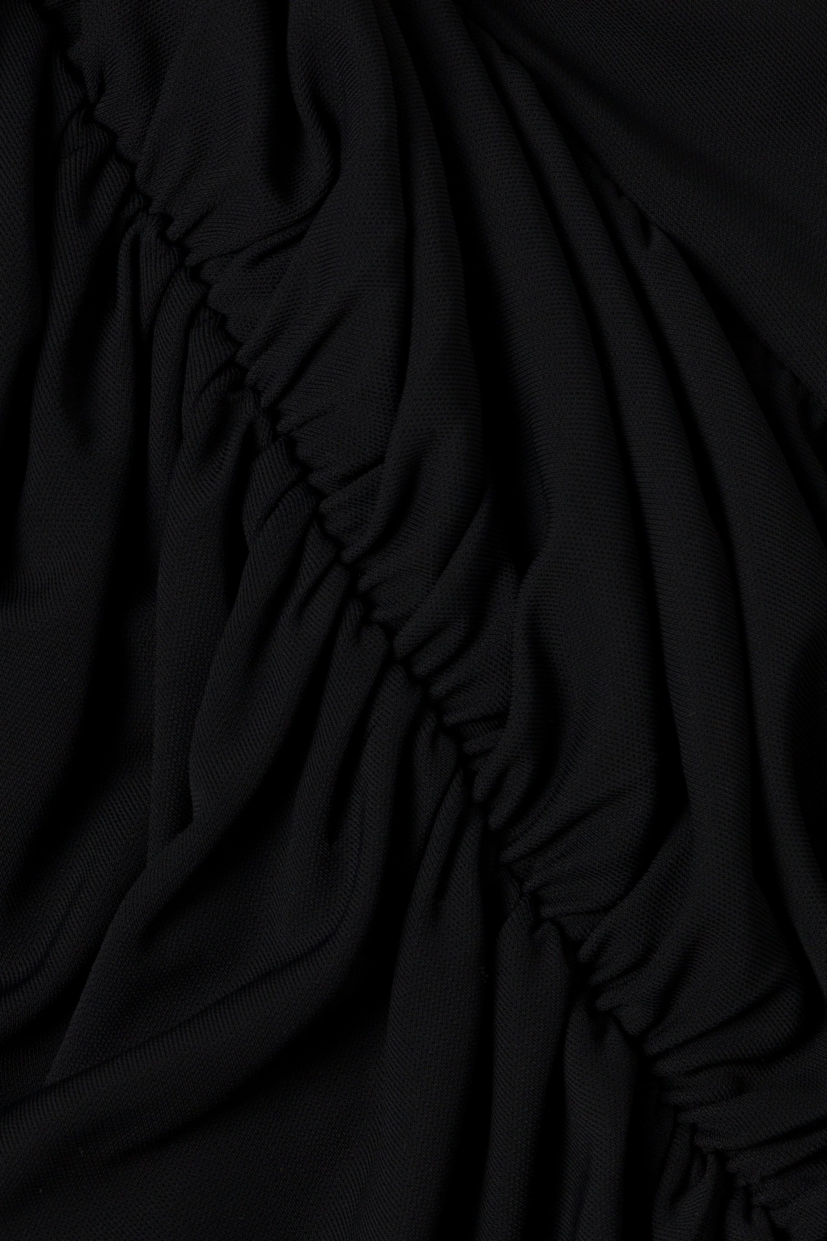 Juna Draped Jersey Midi Skirt - Image 7