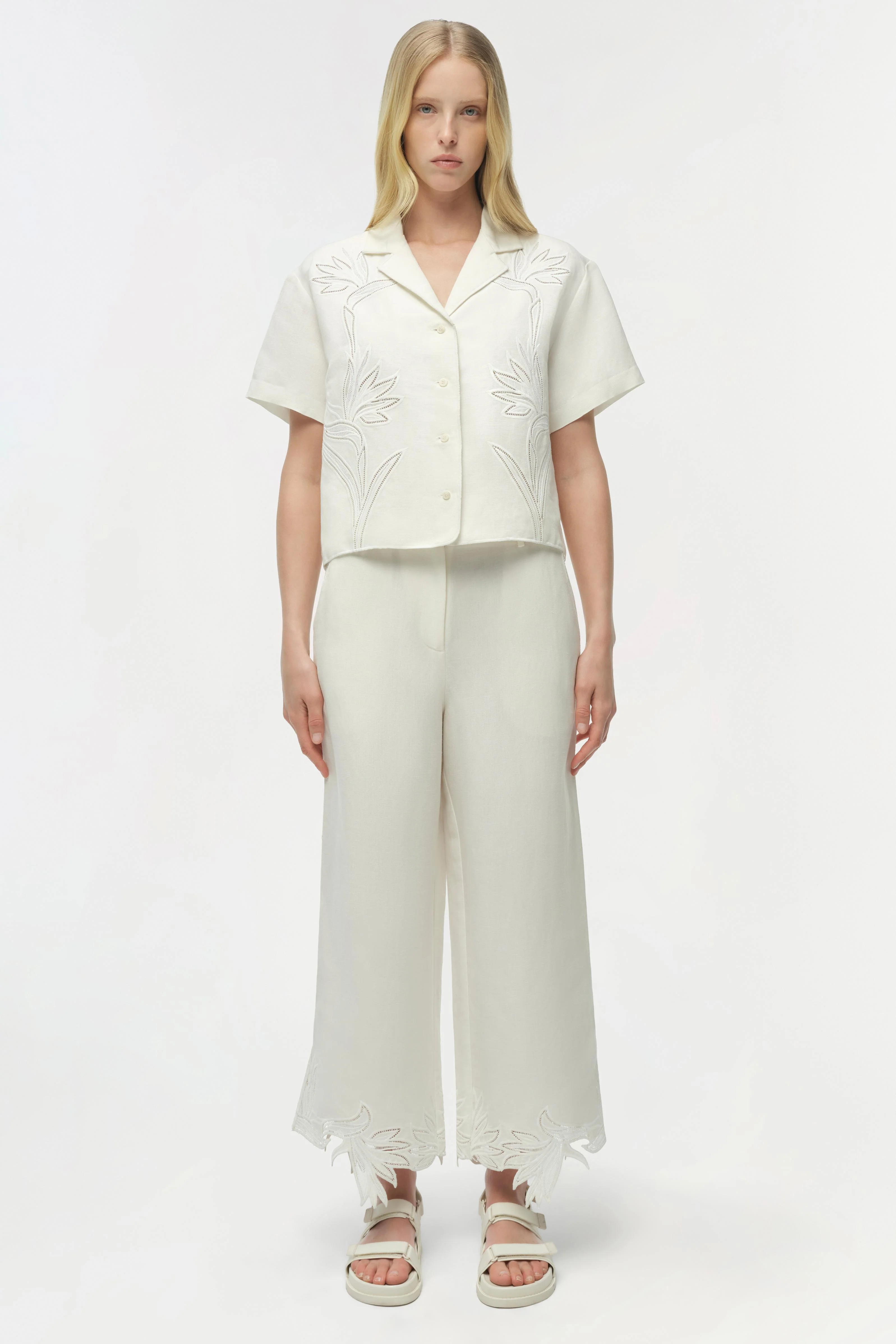 Kallin Cropped Wide Leg Pant - Image 2