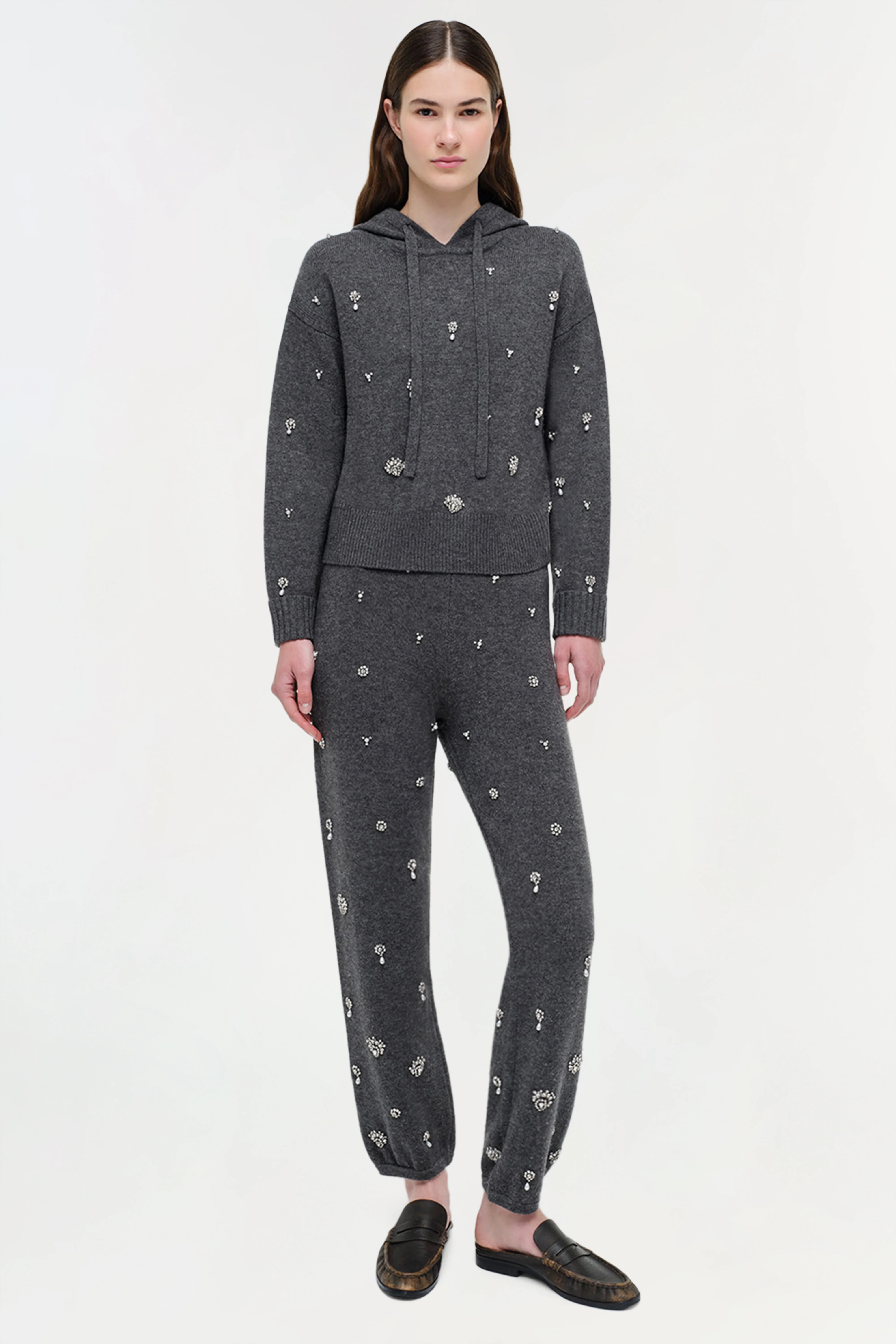 Kandace Embellished Cashmere Jogger - Image 2