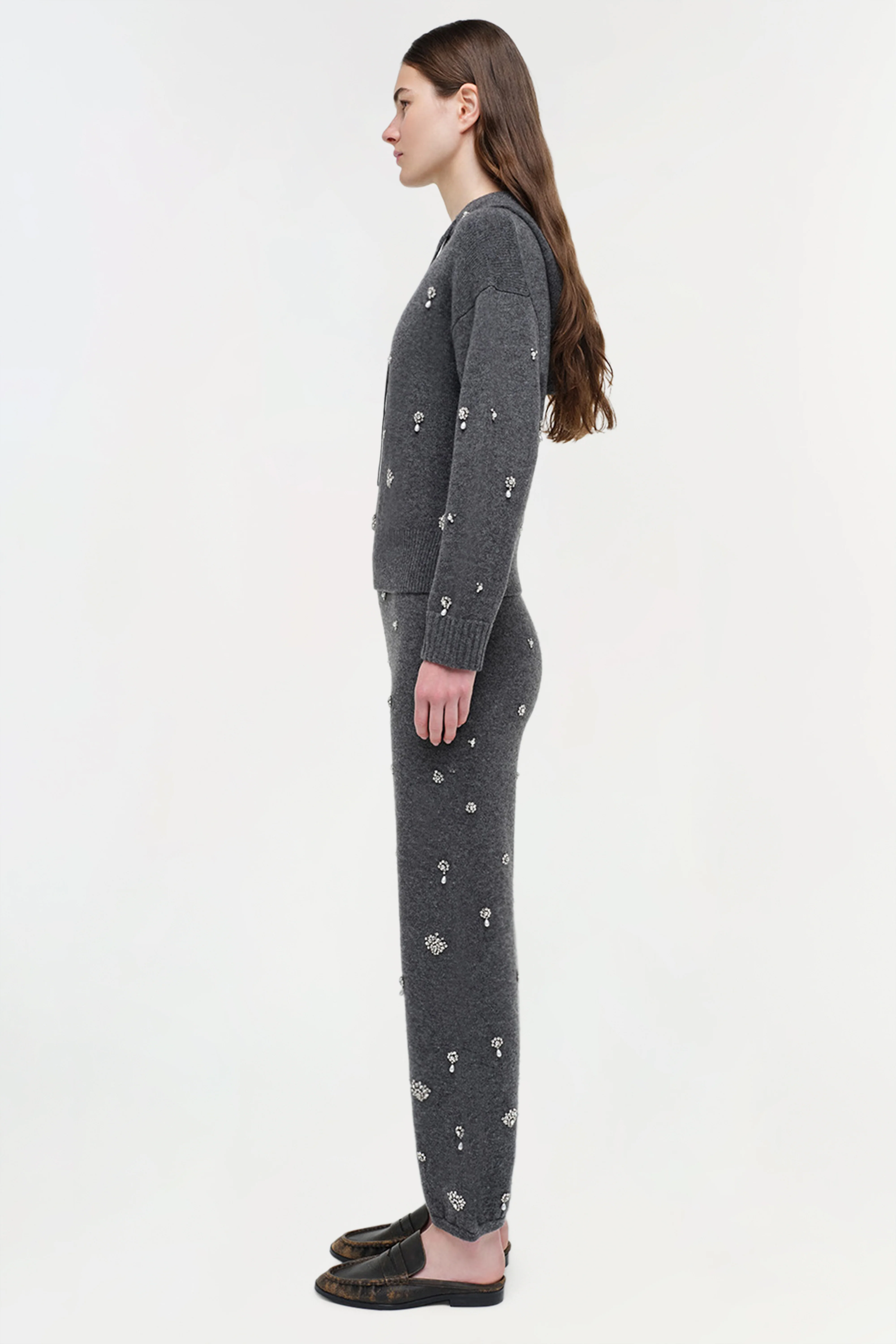 Kandace Embellished Cashmere Jogger - Image 3
