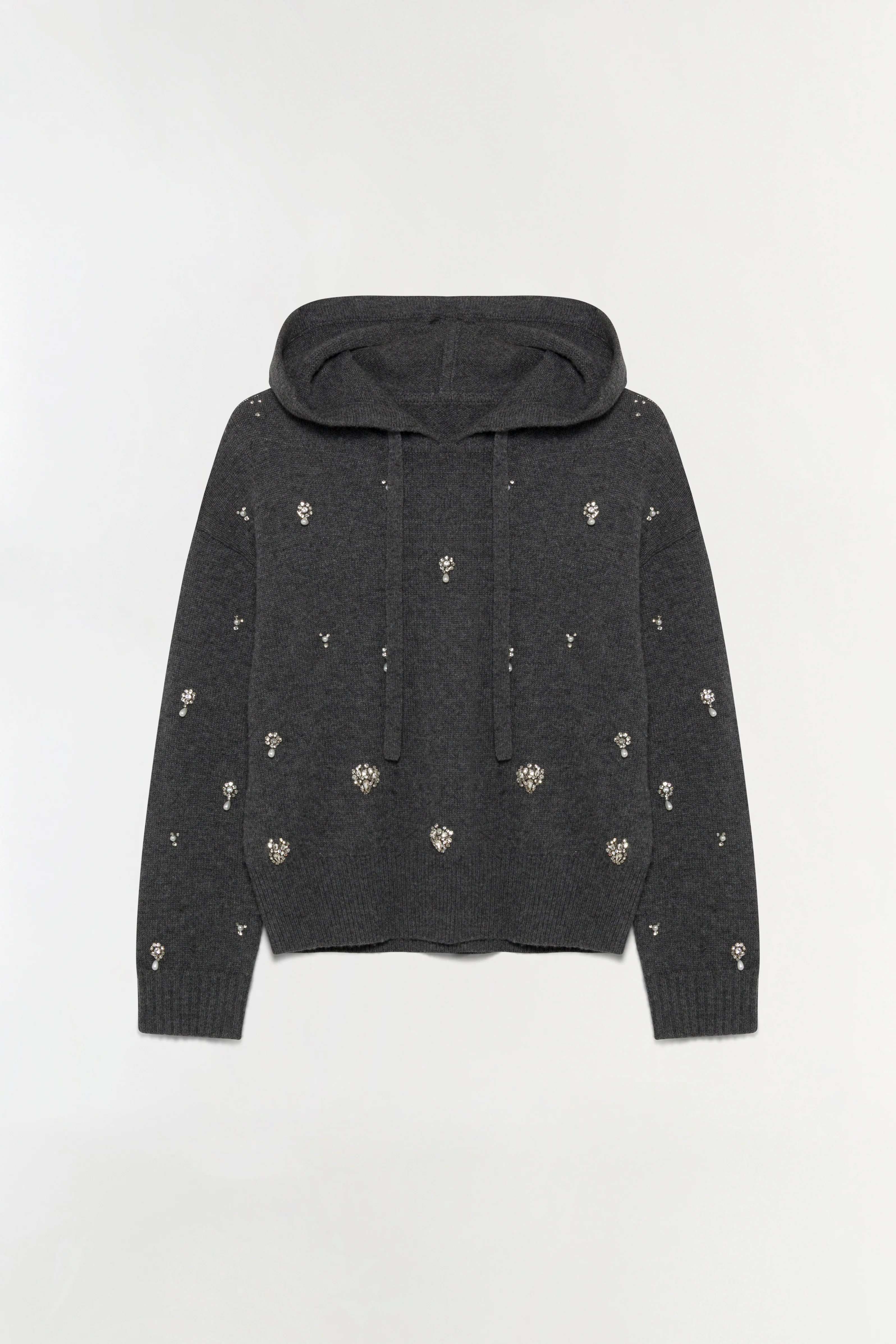 Karmen Embellished Cashmere Hoodie