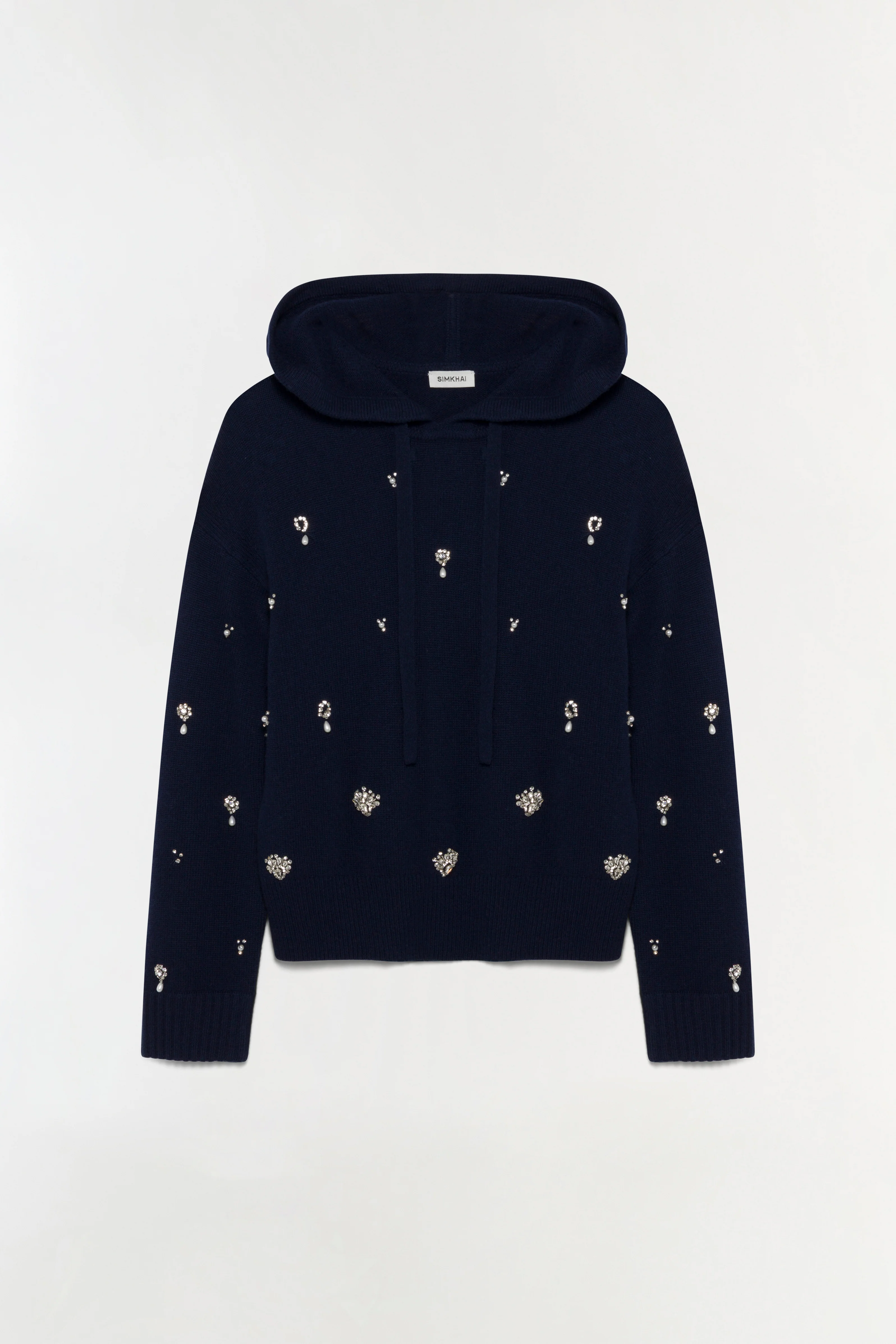 Karmen Embellished Cashmere Hoodie