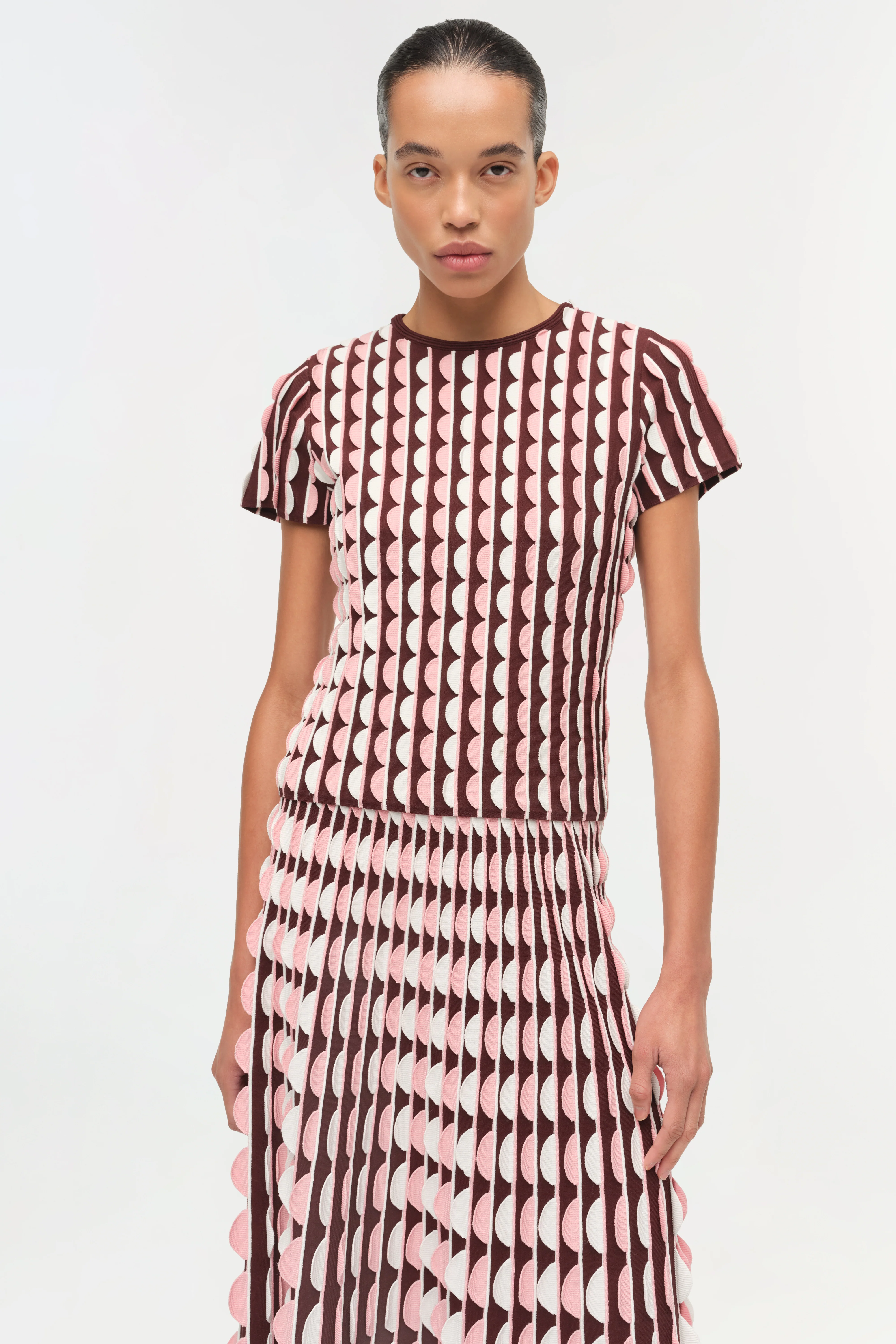 Kendra Scalloped Knit Top - Image 3