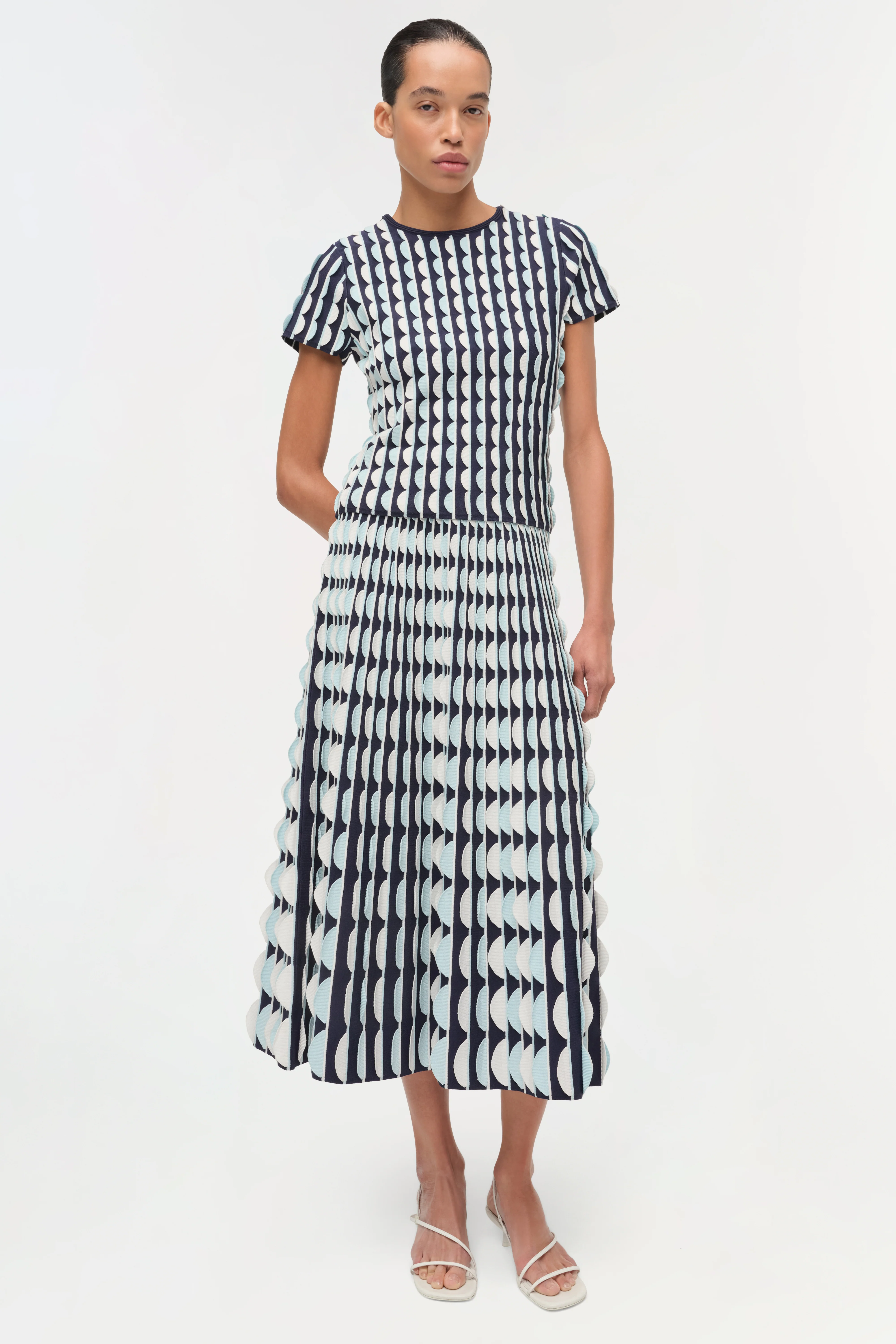 Kendra Scalloped Knit Top - Image 2