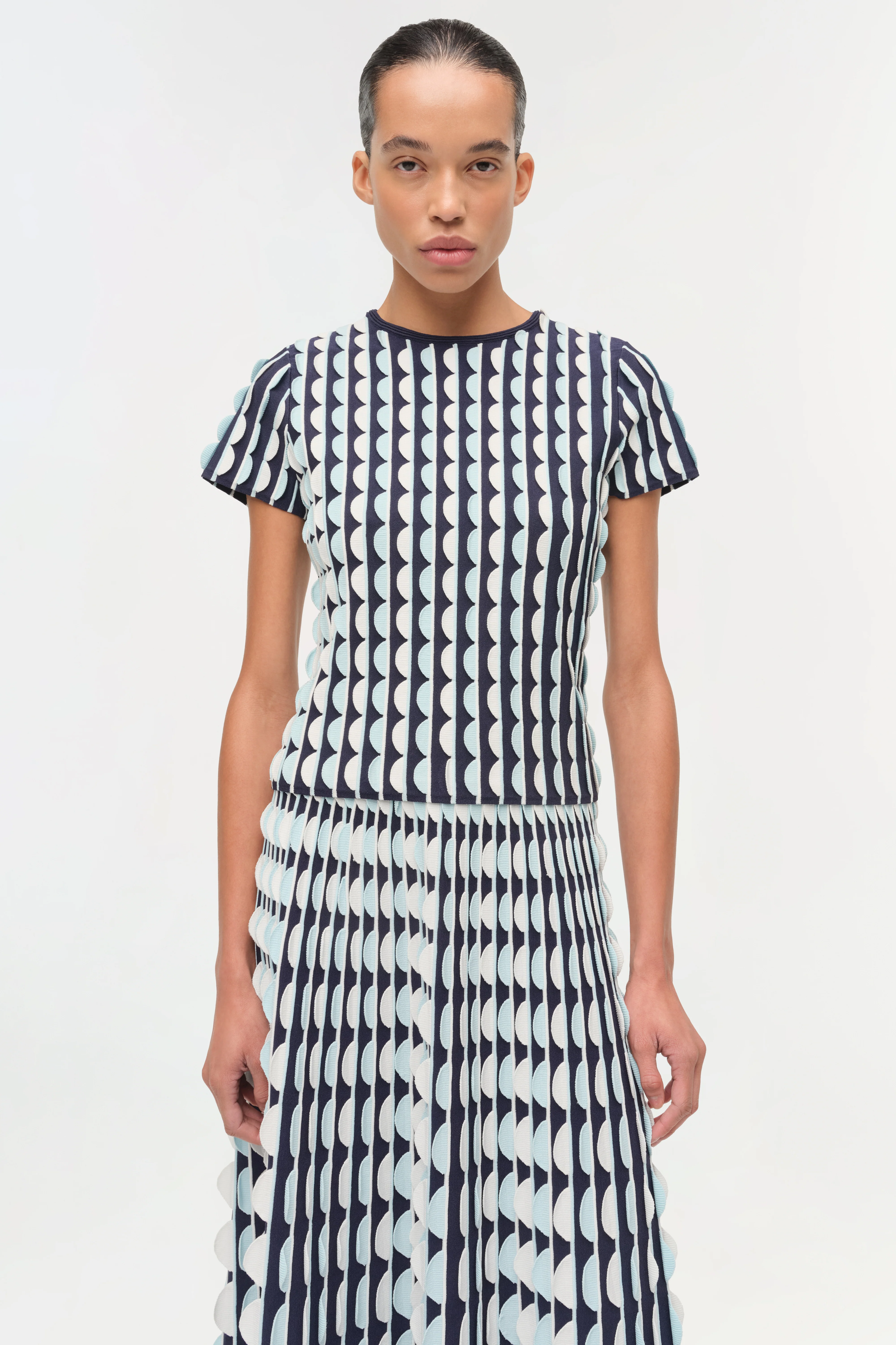 Kendra Scalloped Knit Top - Image 3