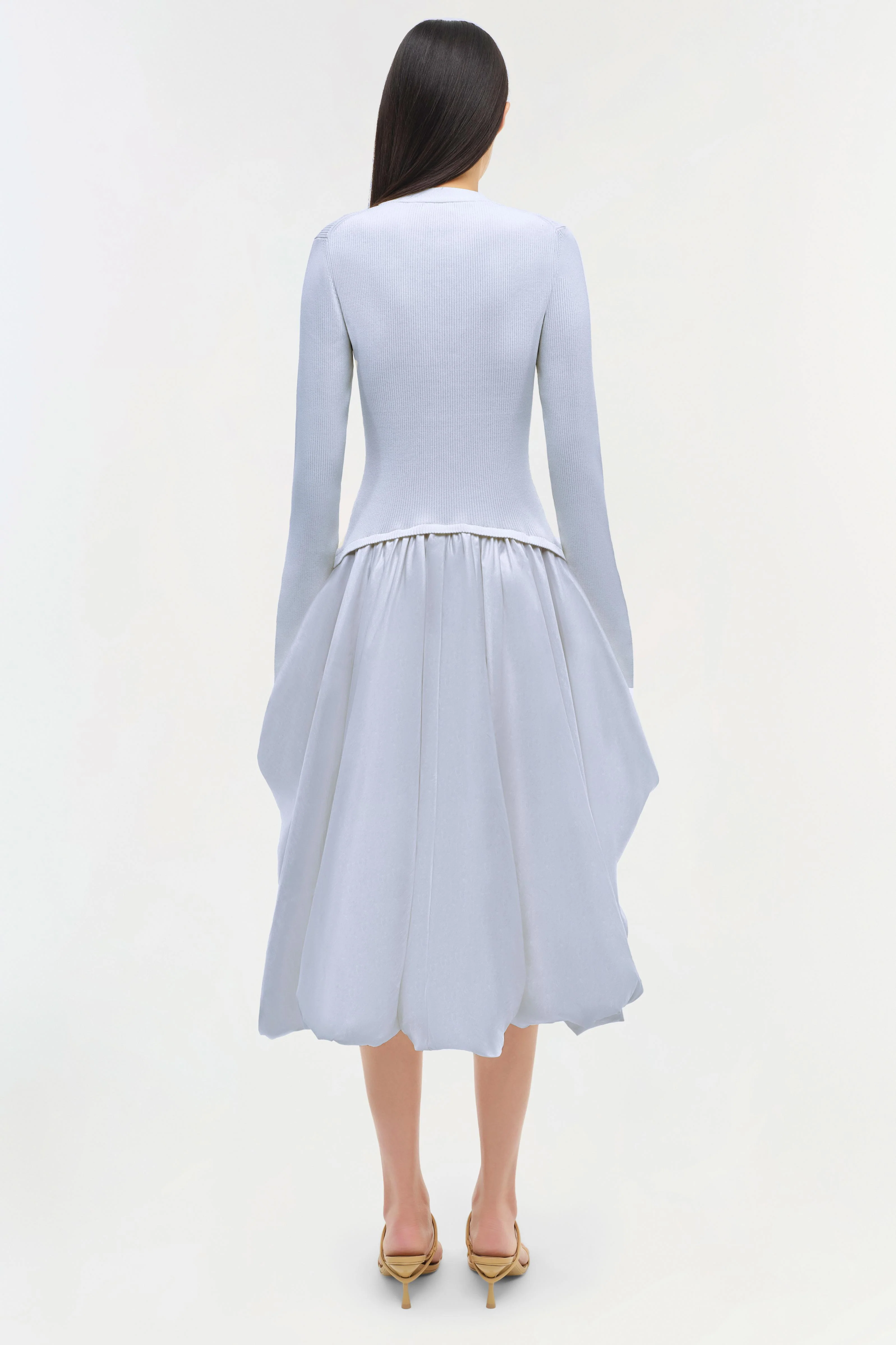 Kenlie Taffeta Knit Midi Dress - Image 5