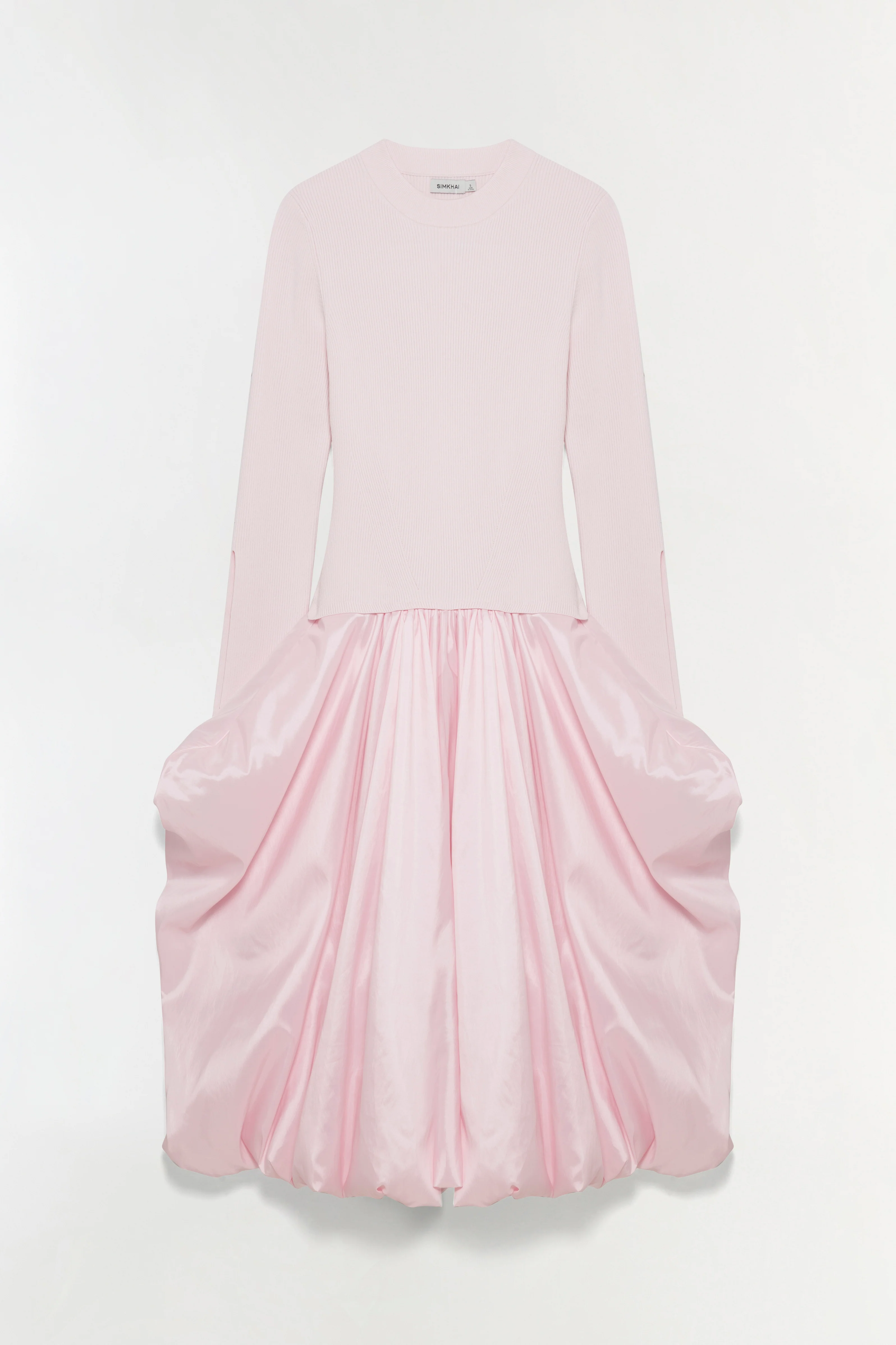 Kenlie Taffeta Knit Midi Dress