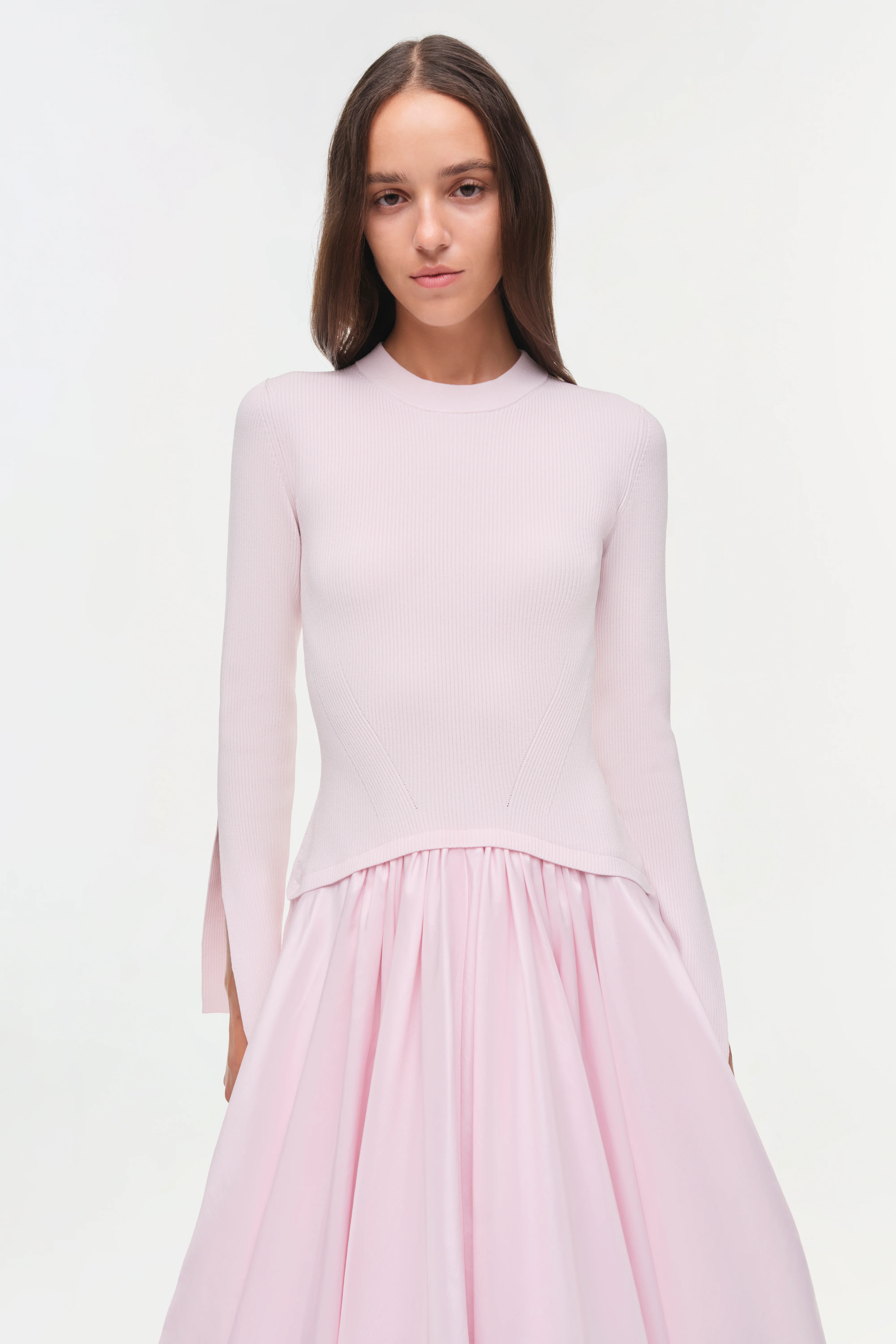 Kenlie Taffeta Knit Midi Dress - Image 3