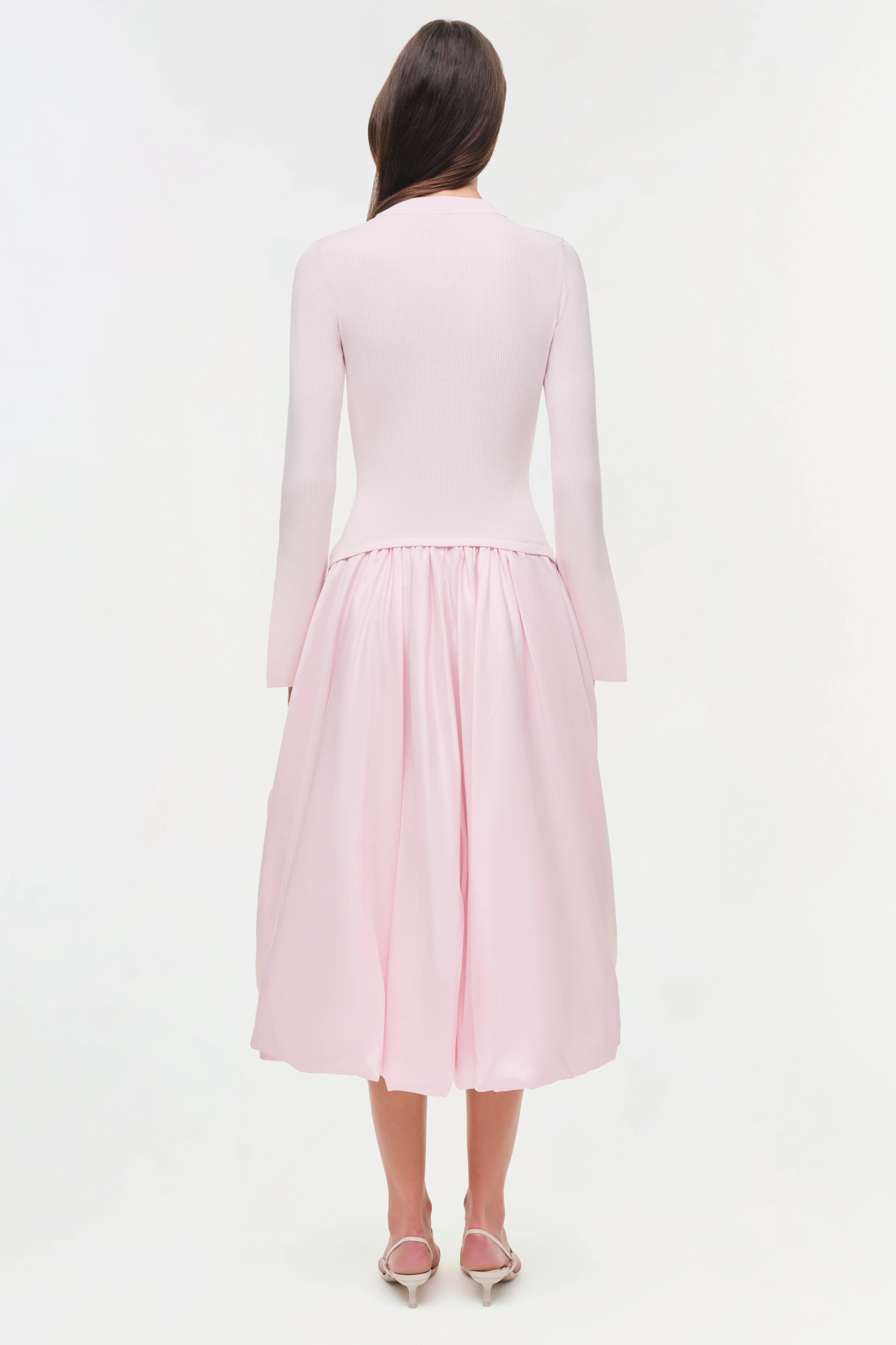 Kenlie Taffeta Knit Midi Dress - Image 5