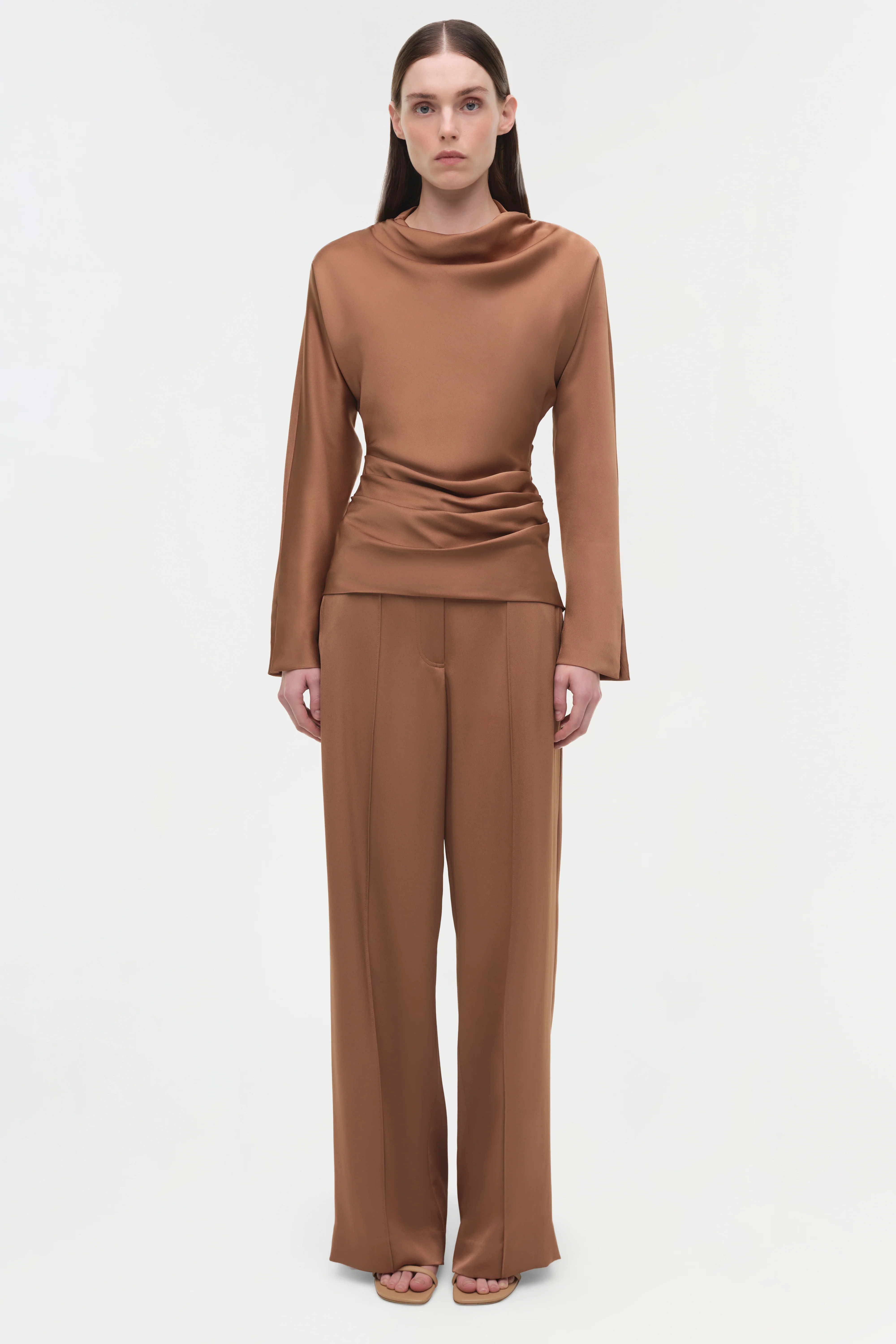 Kyra Satin Wide Leg Pant - Image 7