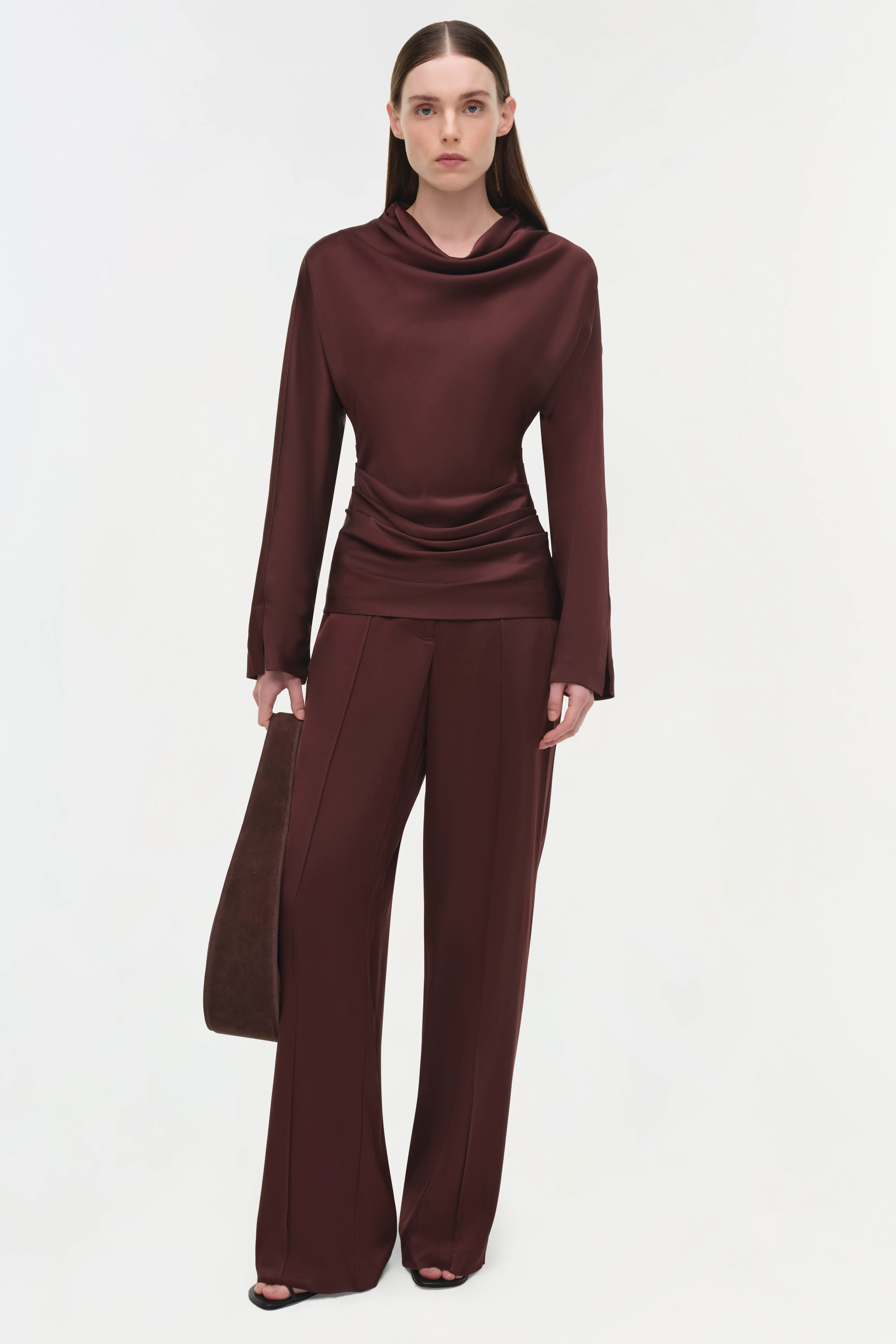 Kyra Satin Wide Leg Pant - Image 3