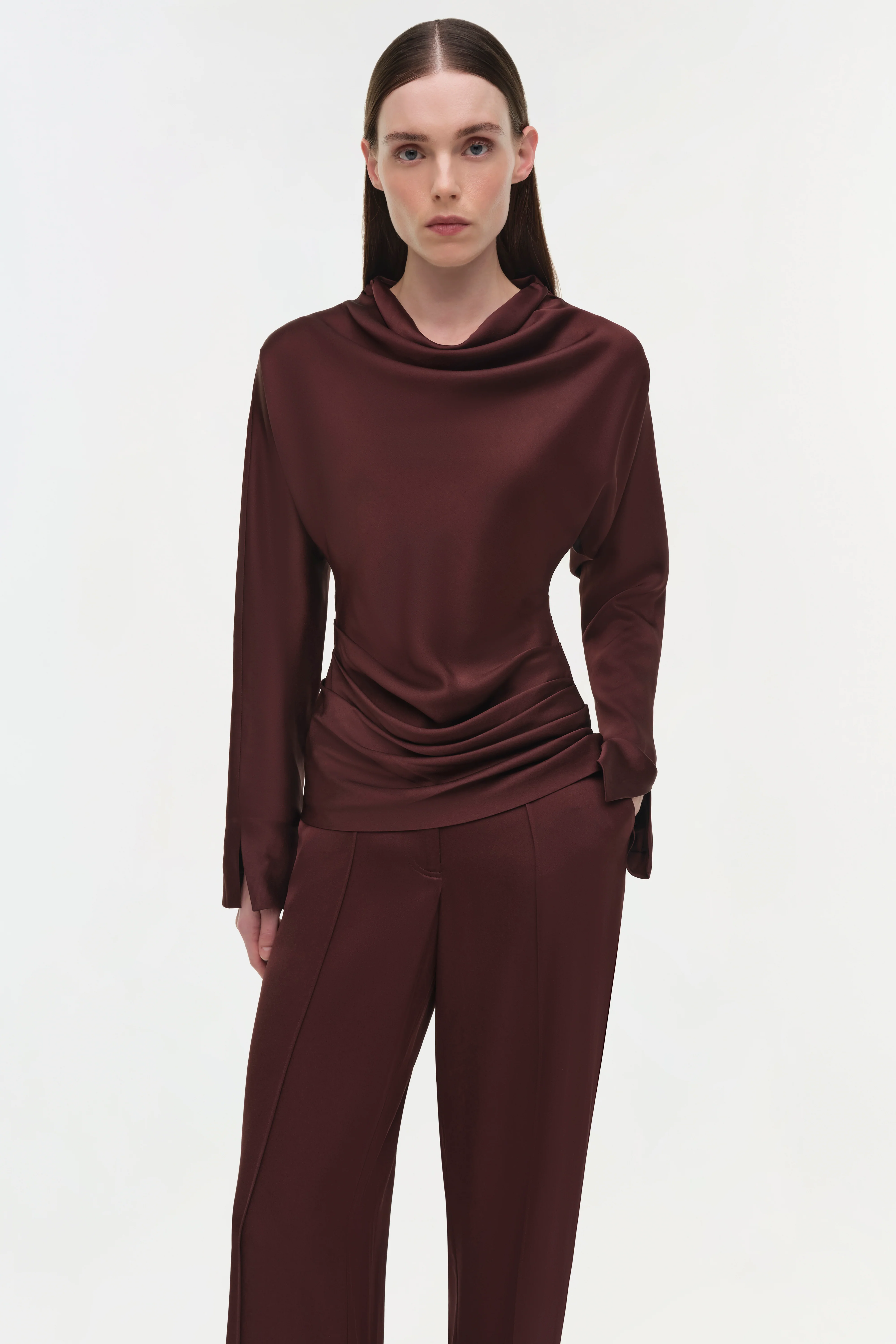Kyra Satin Wide Leg Pant - Image 4