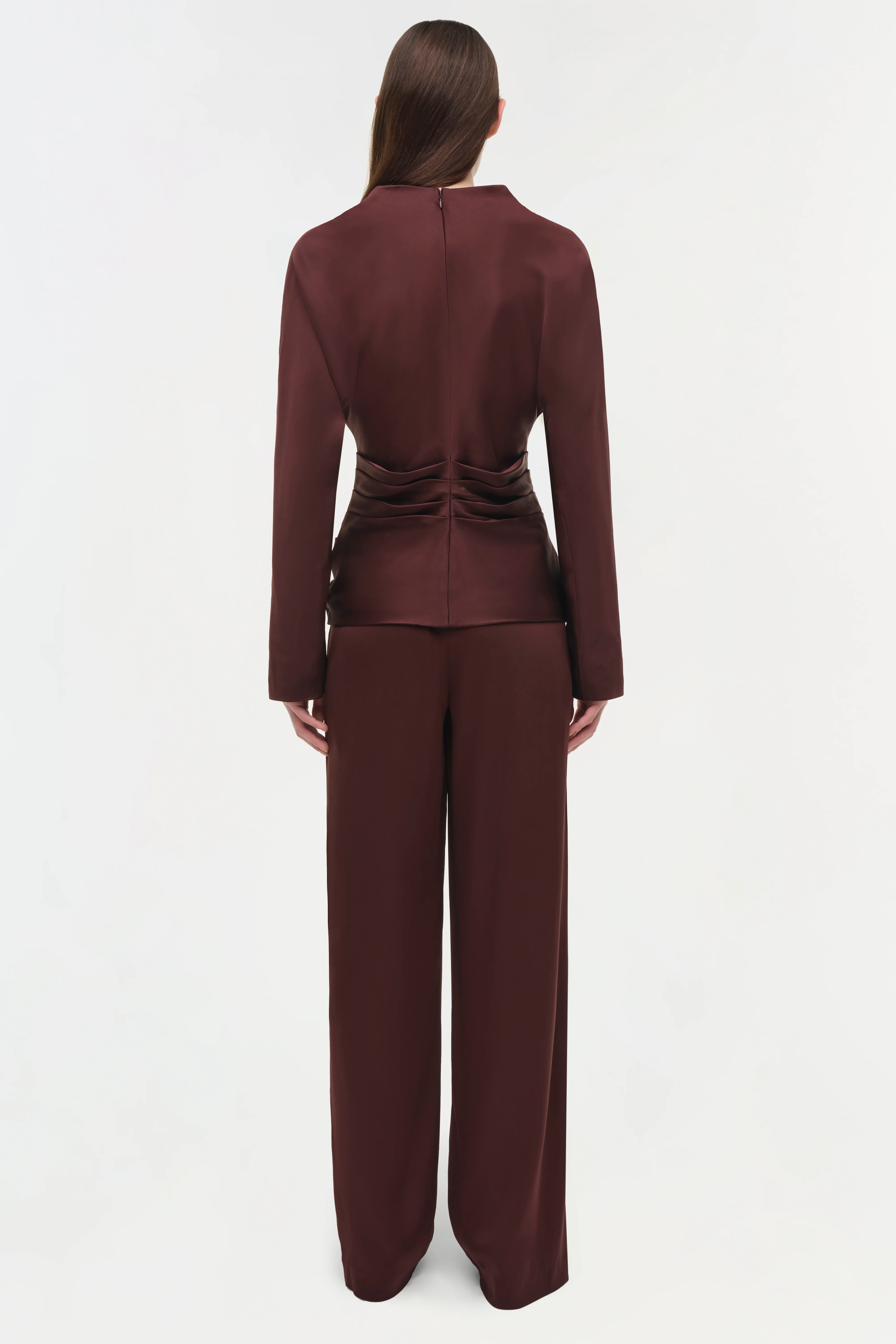 Kyra Satin Wide Leg Pant - Image 6