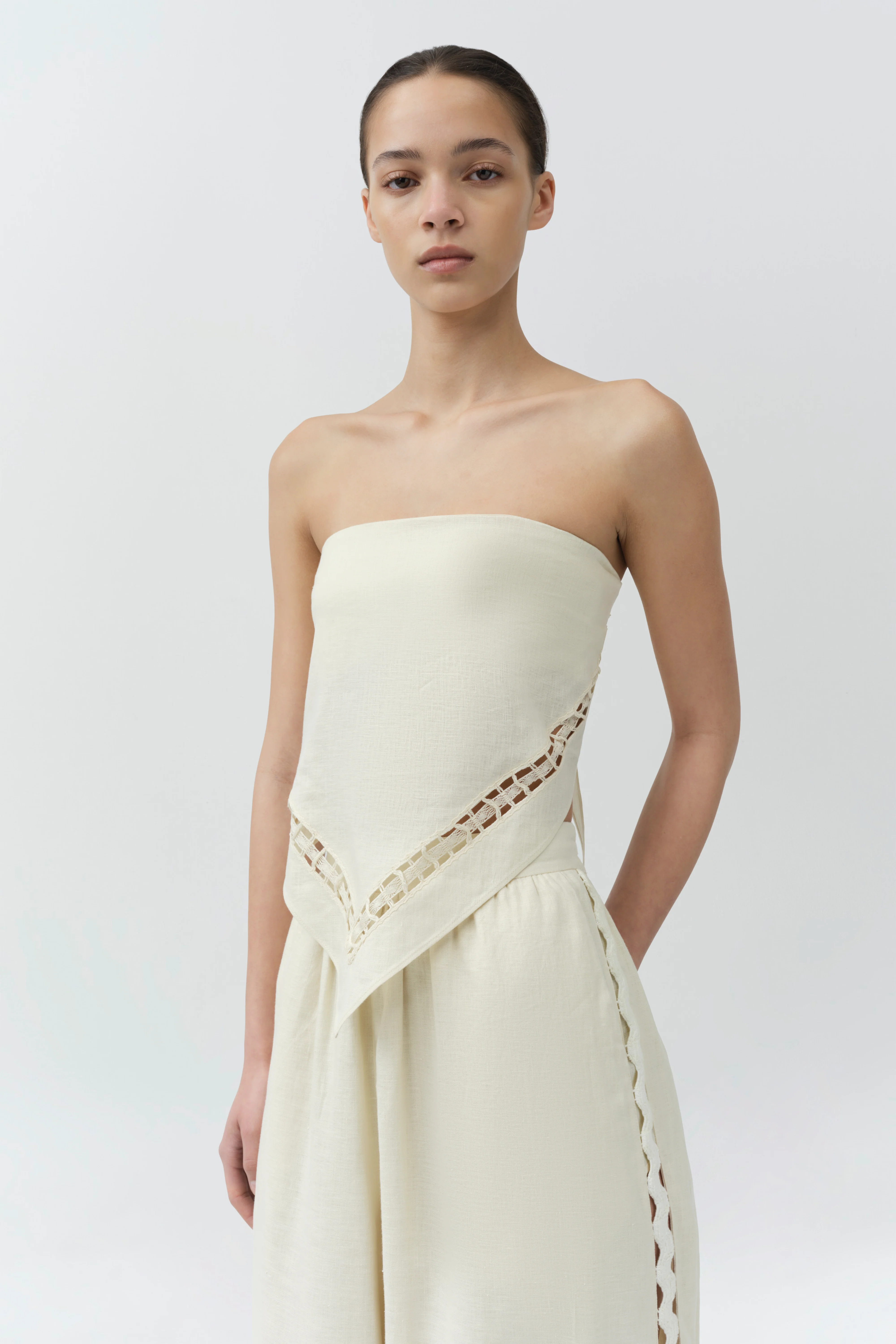 Lahni Linen Lace Top - Image 3