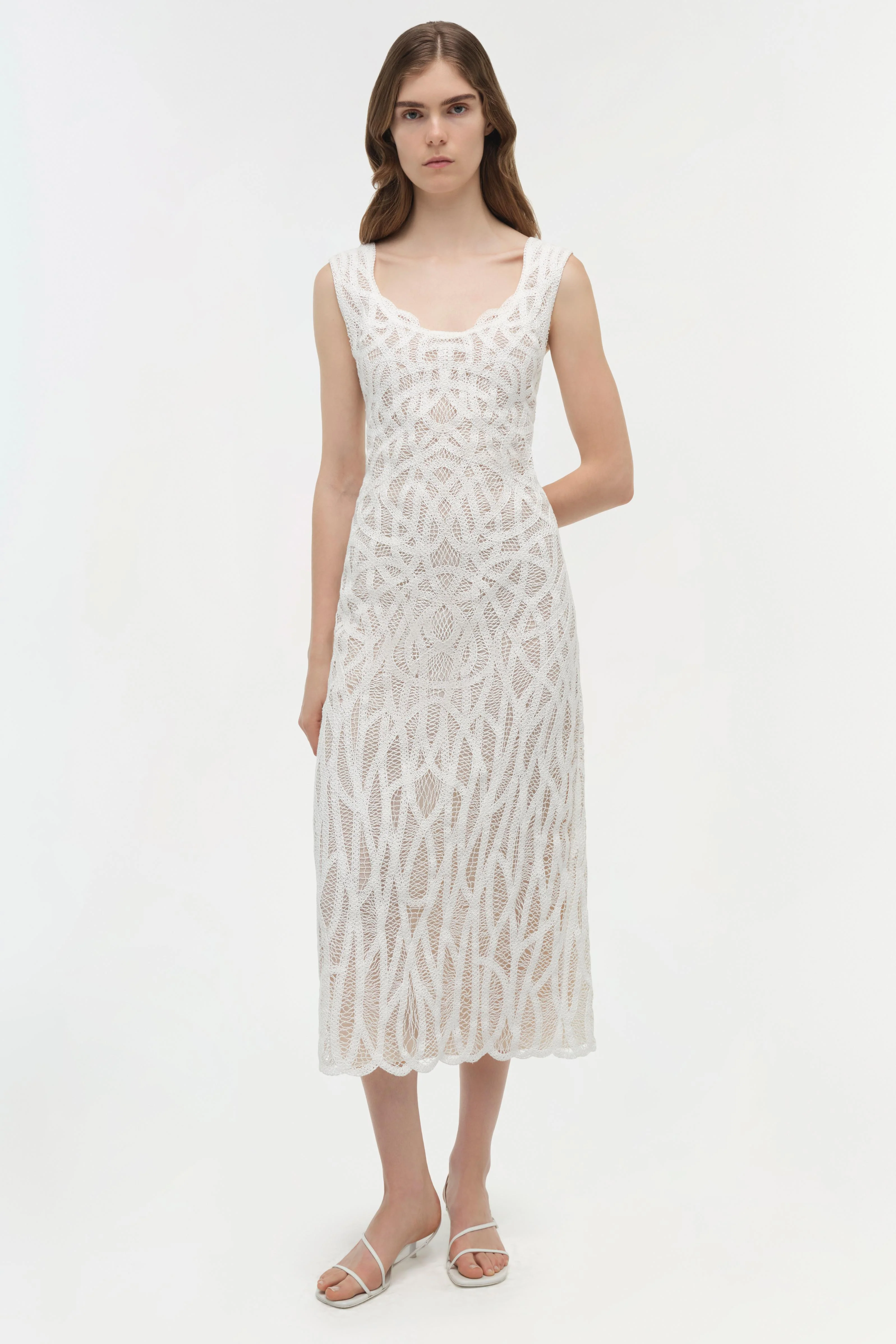 Leonora Macrame Midi Dress - Image 2