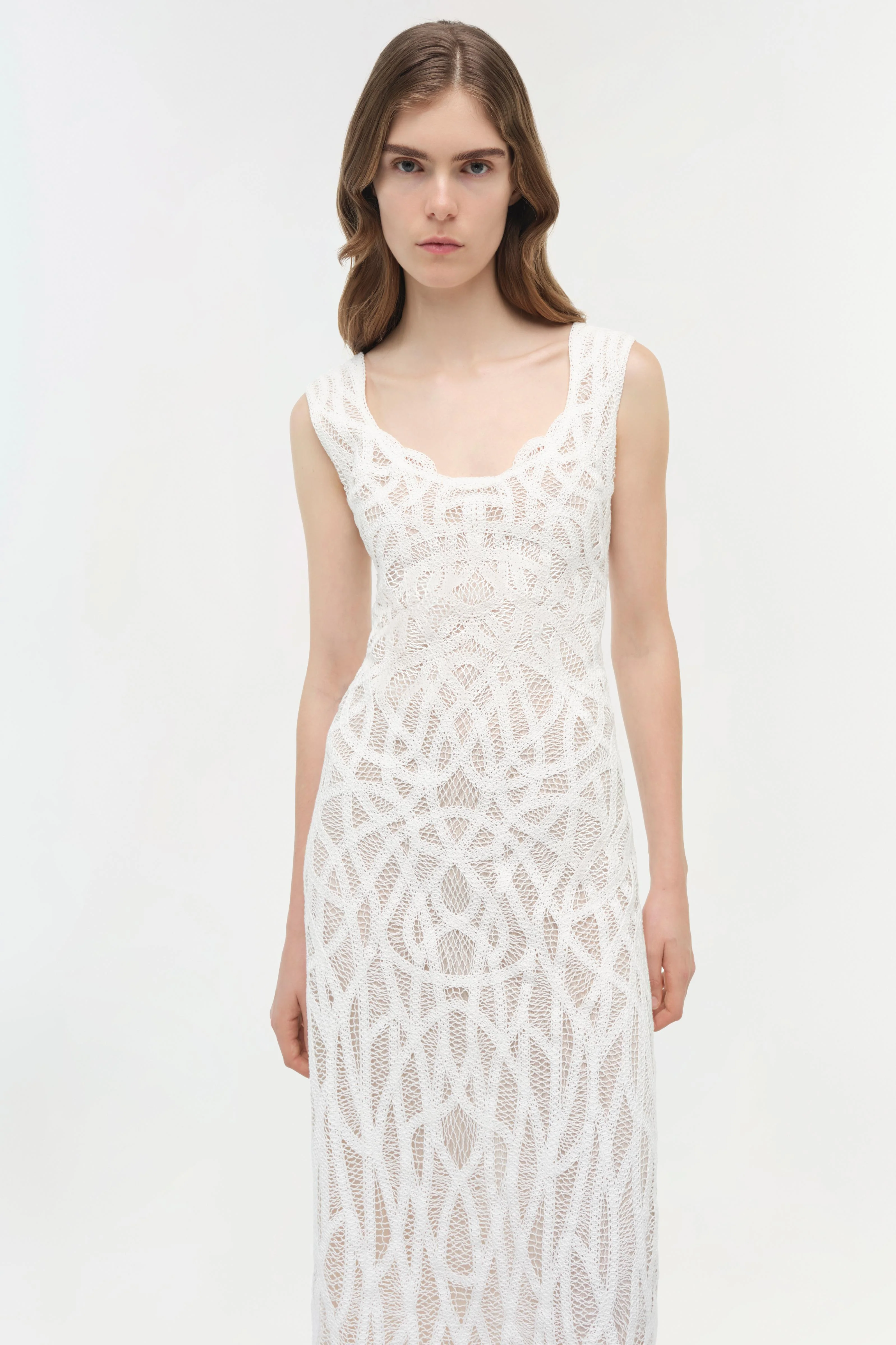 Leonora Macrame Midi Dress - Image 3