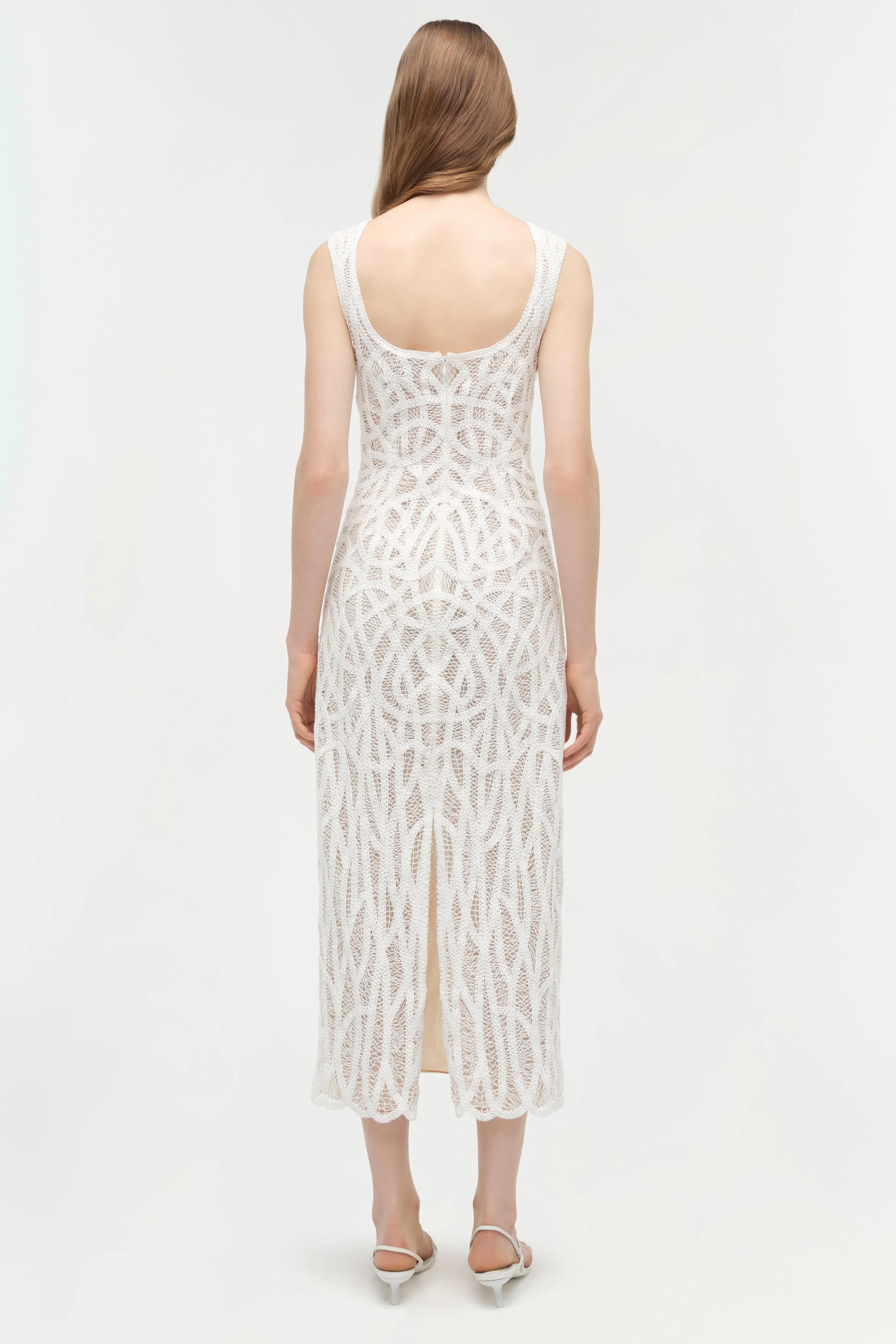Leonora Macrame Midi Dress - Image 5