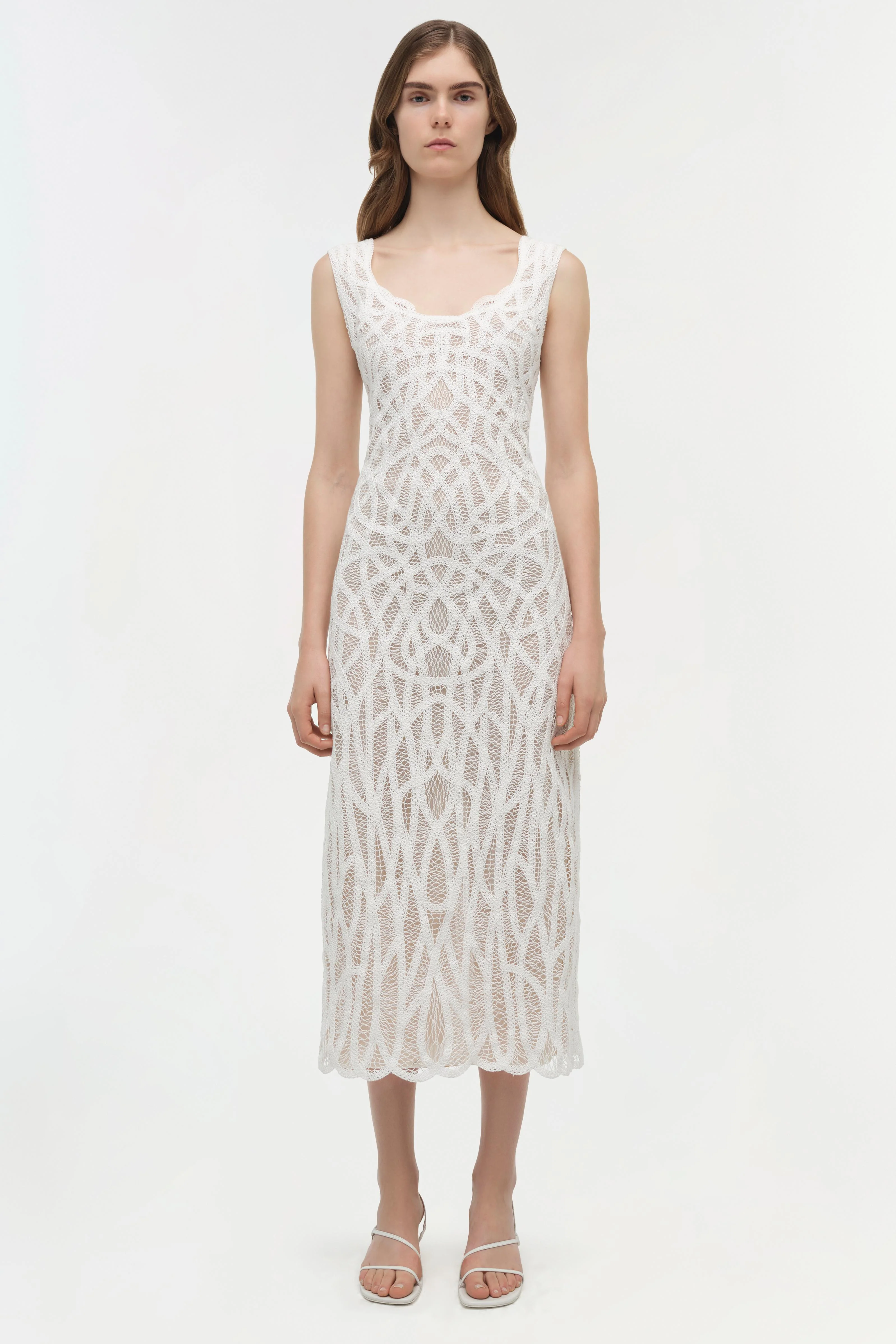 Leonora Macrame Midi Dress - Image 6