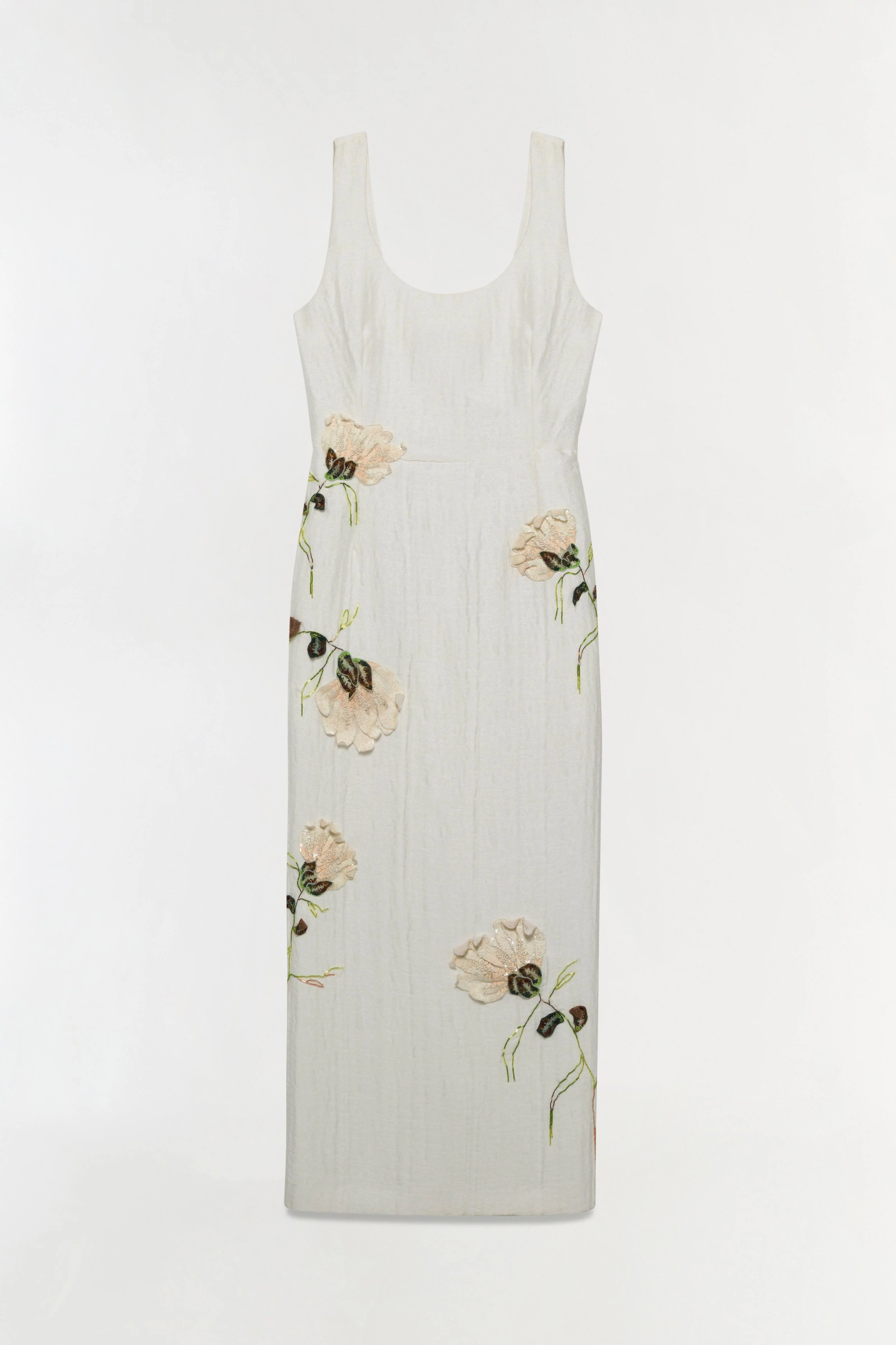 Lilibeth Floral Jacquard Midi Dress
