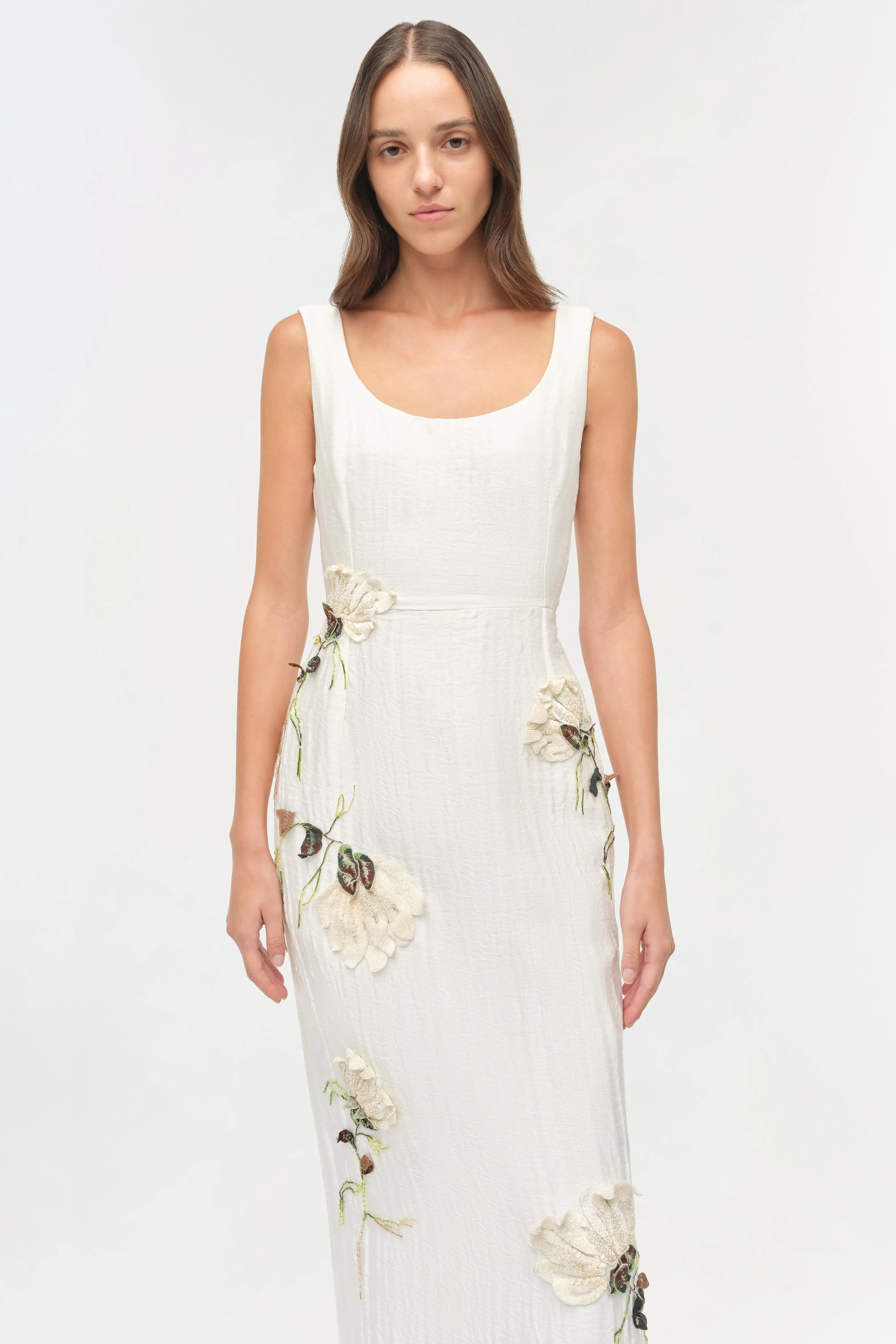 Lilibeth Floral Jacquard Midi Dress - Image 3