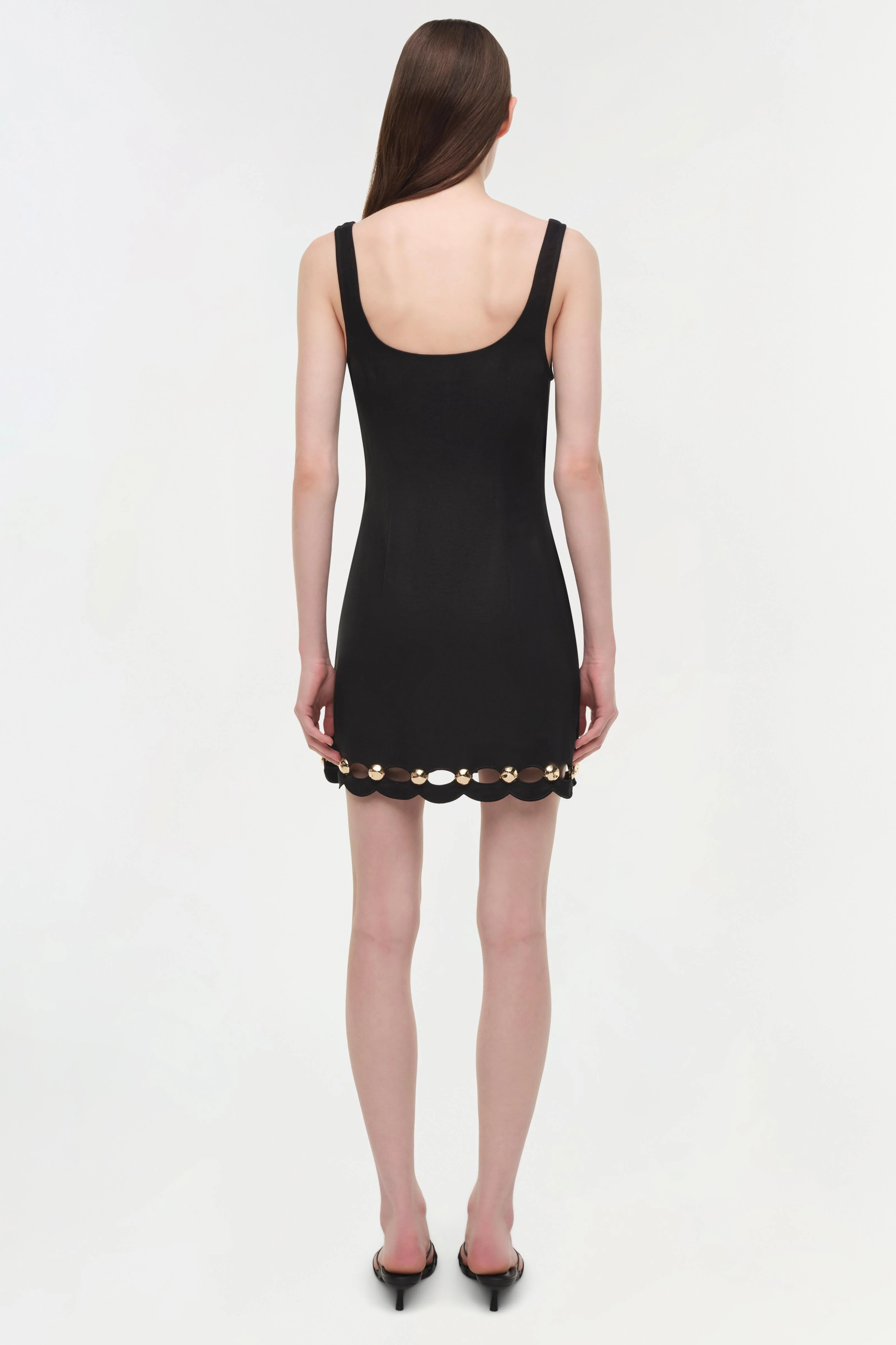Lindley Studded Linen Midi Dress - Image 5