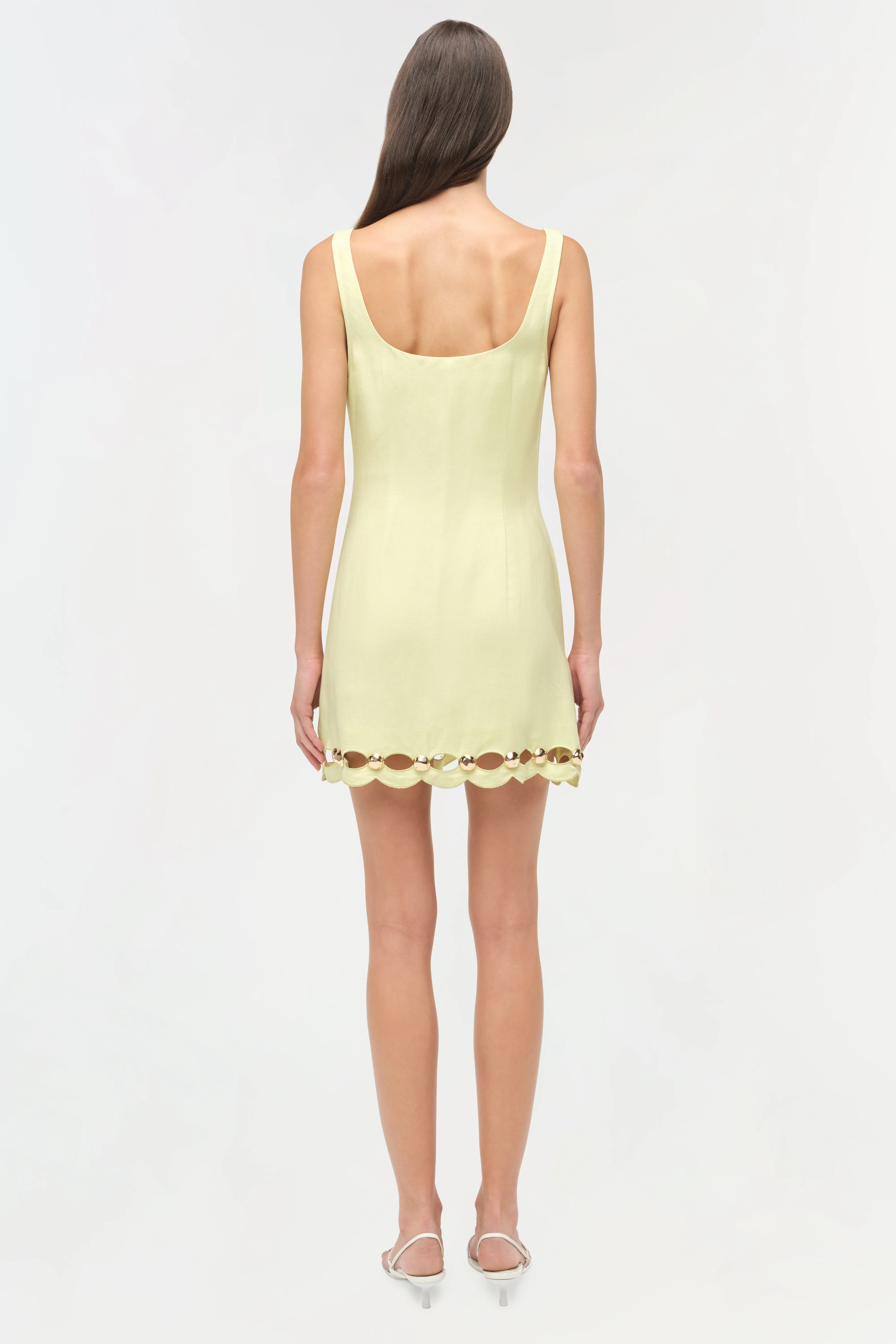 Lindley Studded Linen Midi Dress - Image 5