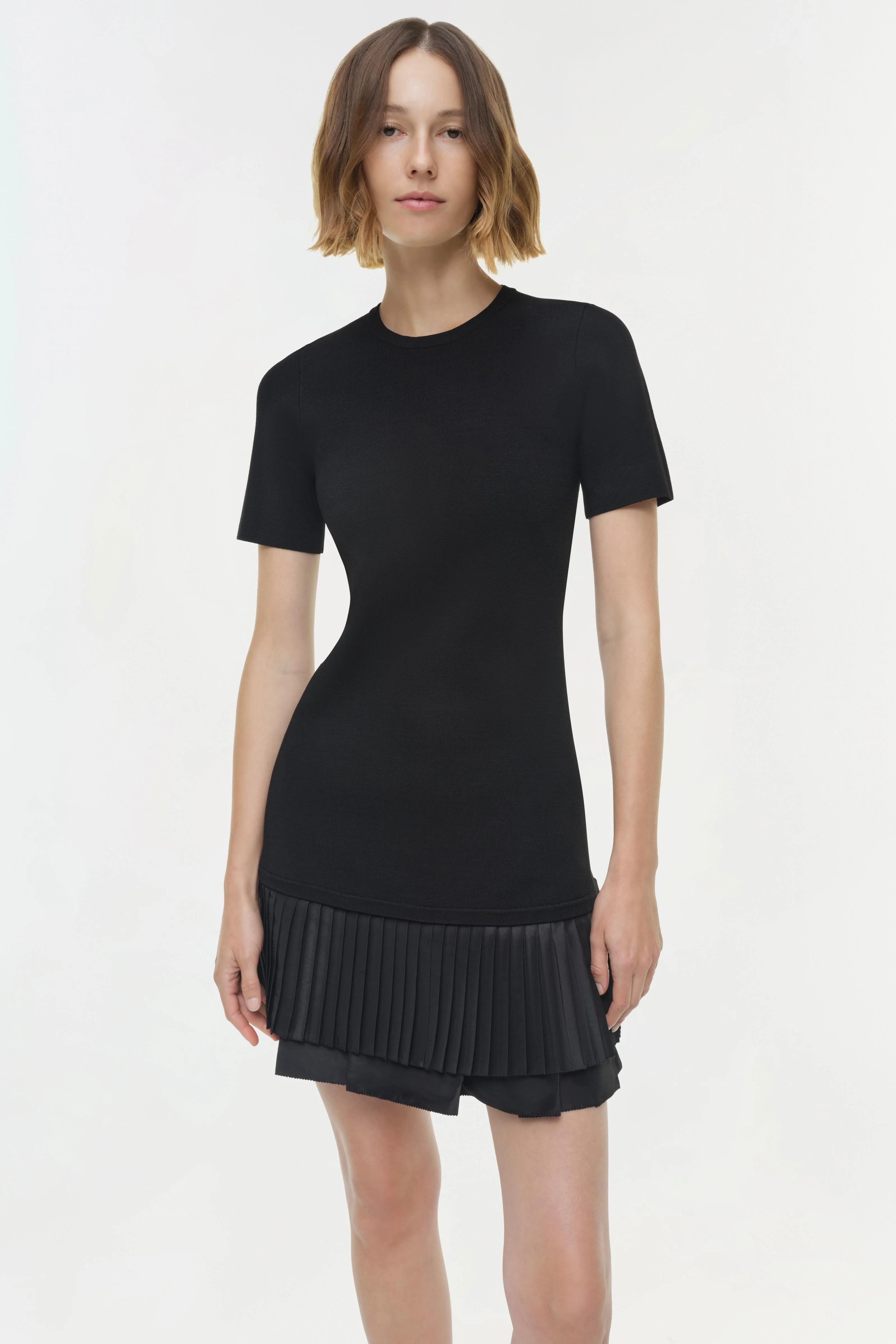 Lorin Taffeta Knit Midi Dress - Image 3