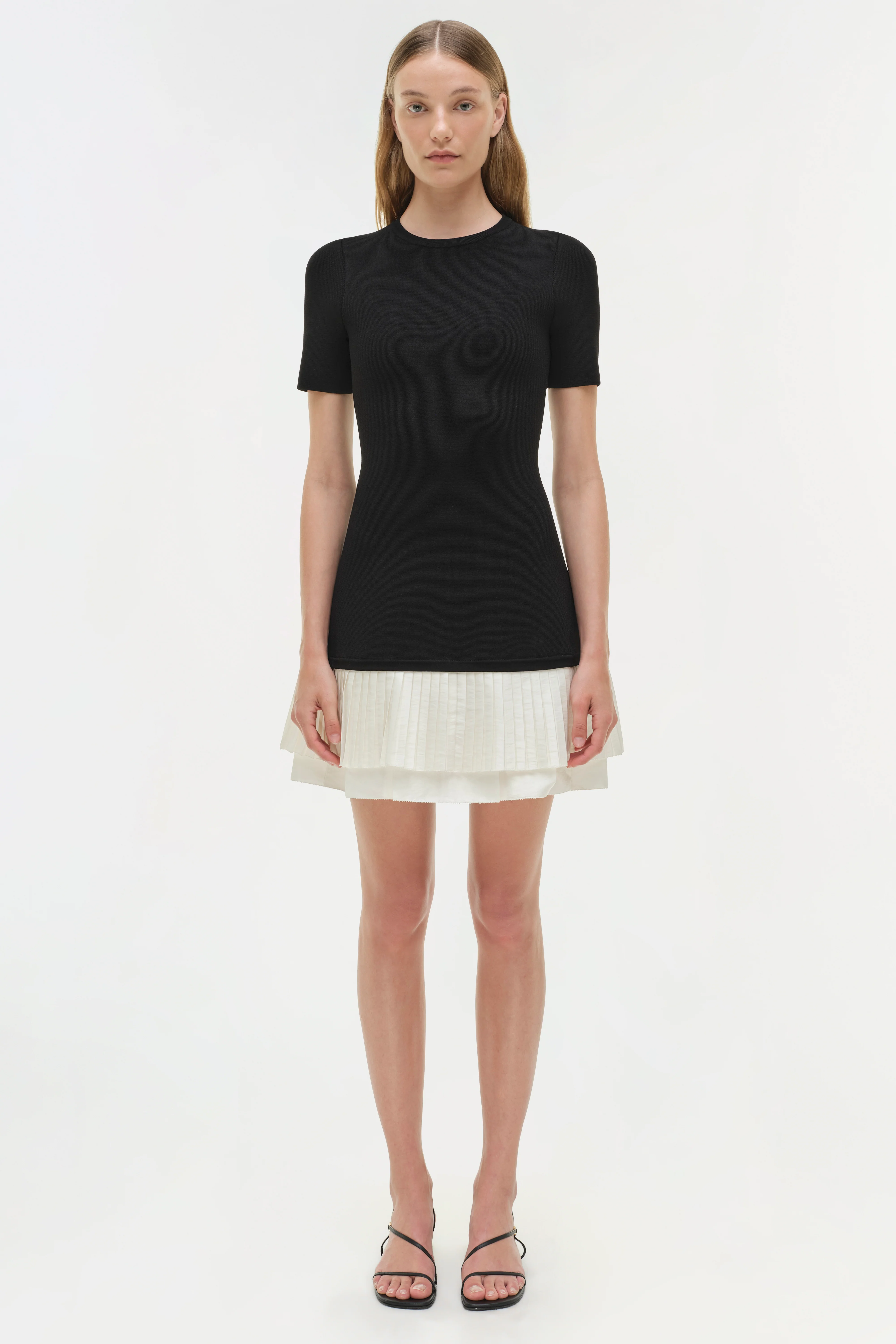 Lorin Taffeta Knit Midi Dress - Image 6