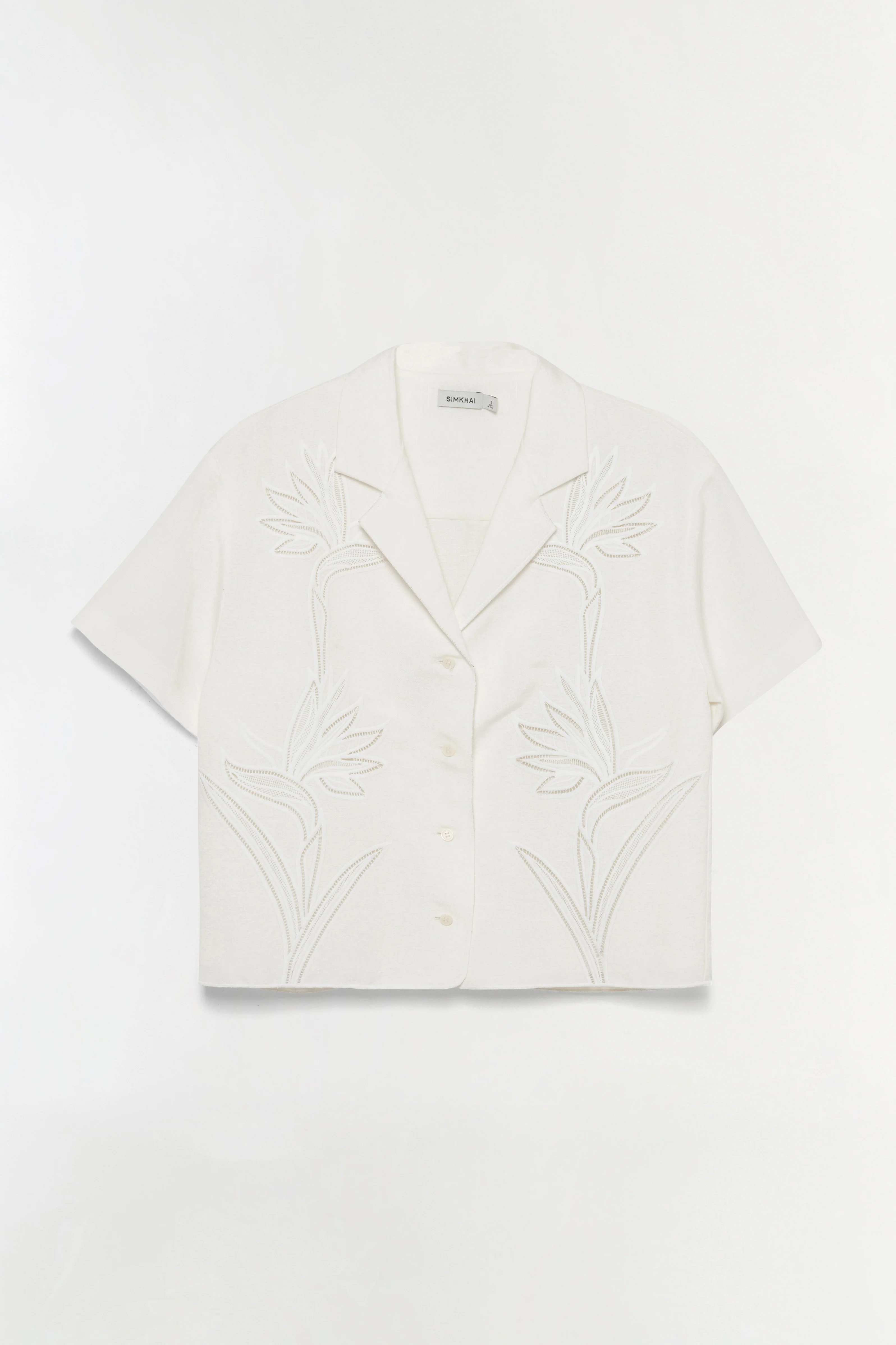 Louisa Embroidered Camp Shirt