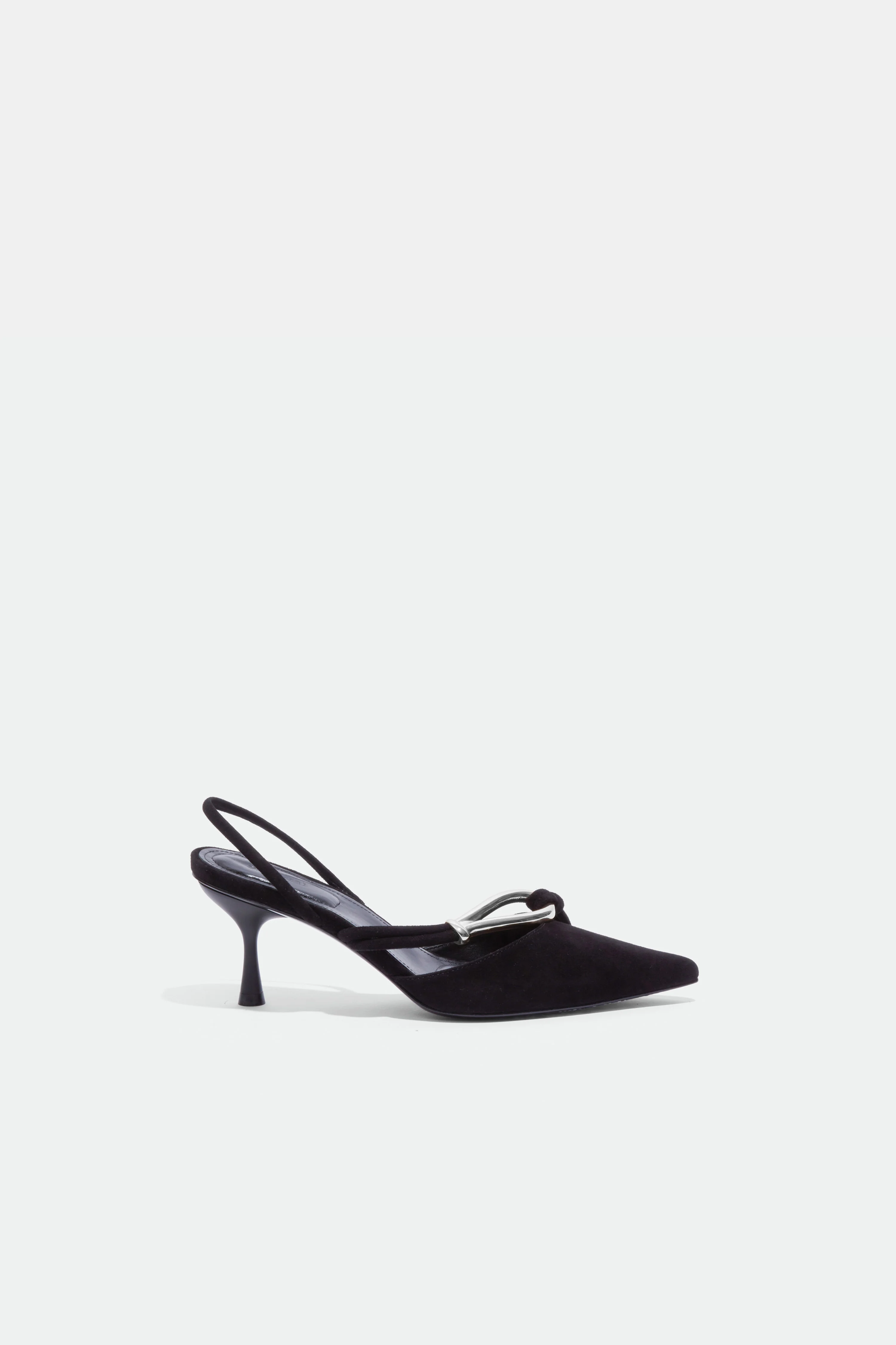 Love Knot Suede Slingback