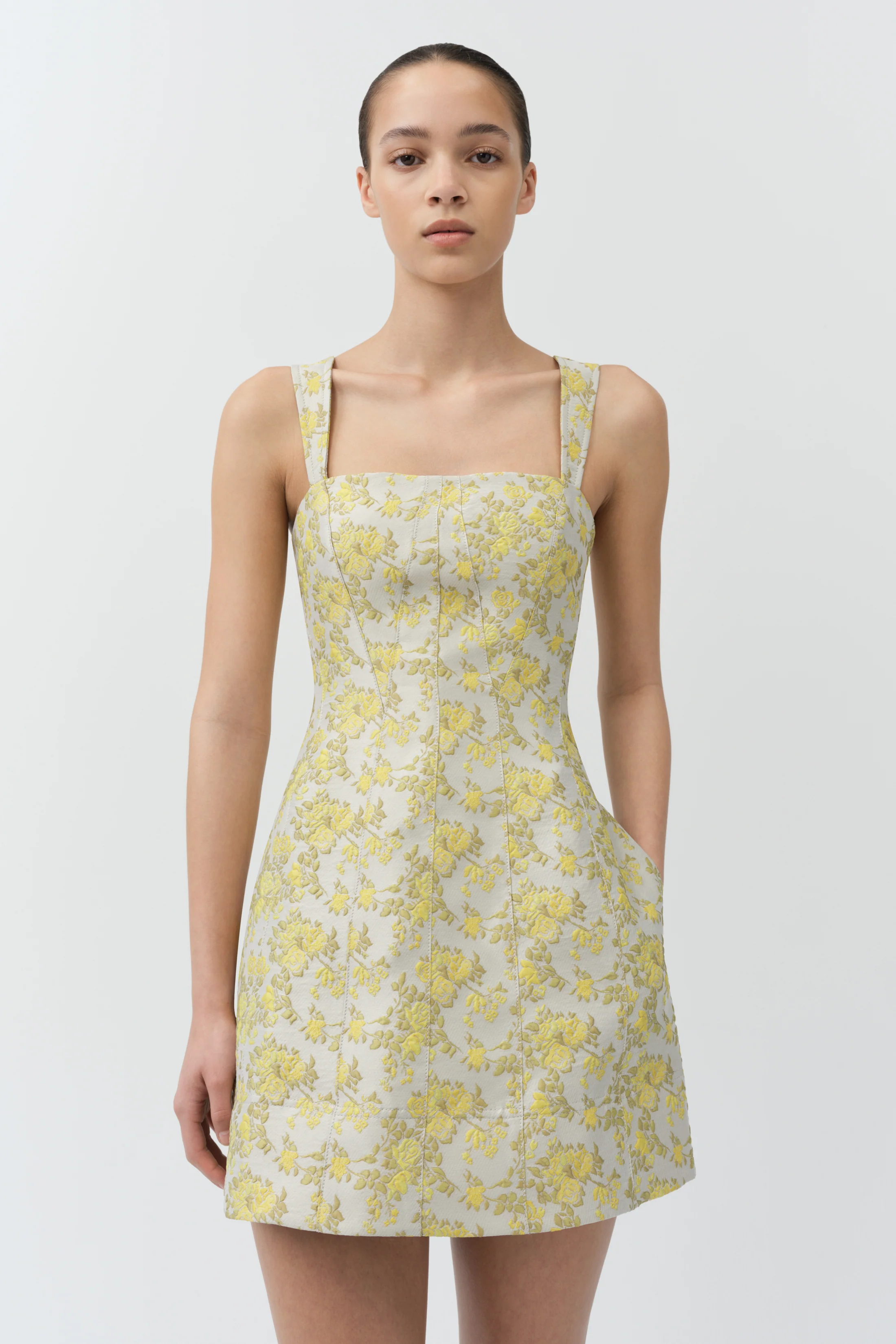Lydia Jacquard Mini Dress - Image 3