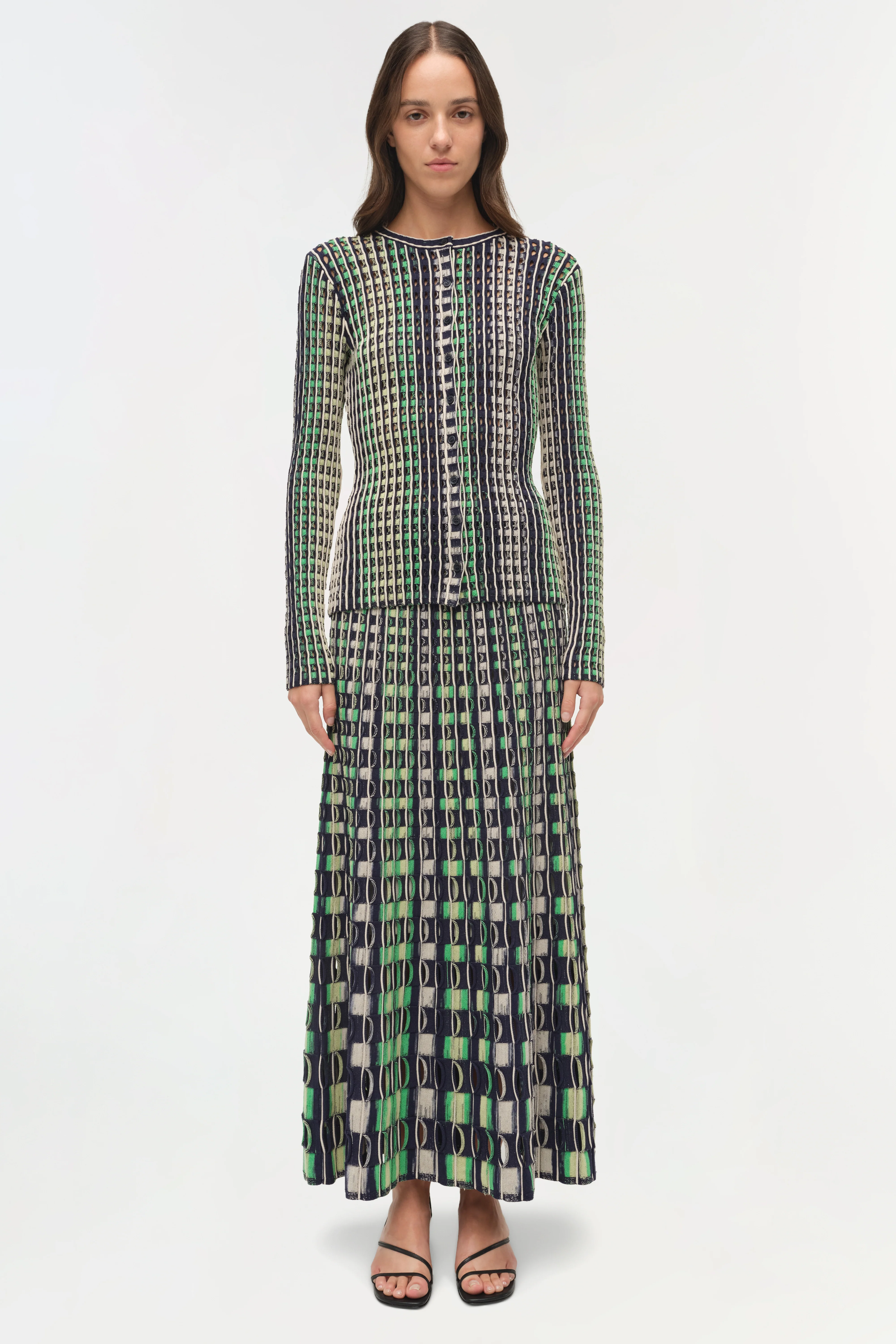 Mabel Eyelet Knit Cardigan - Image 7